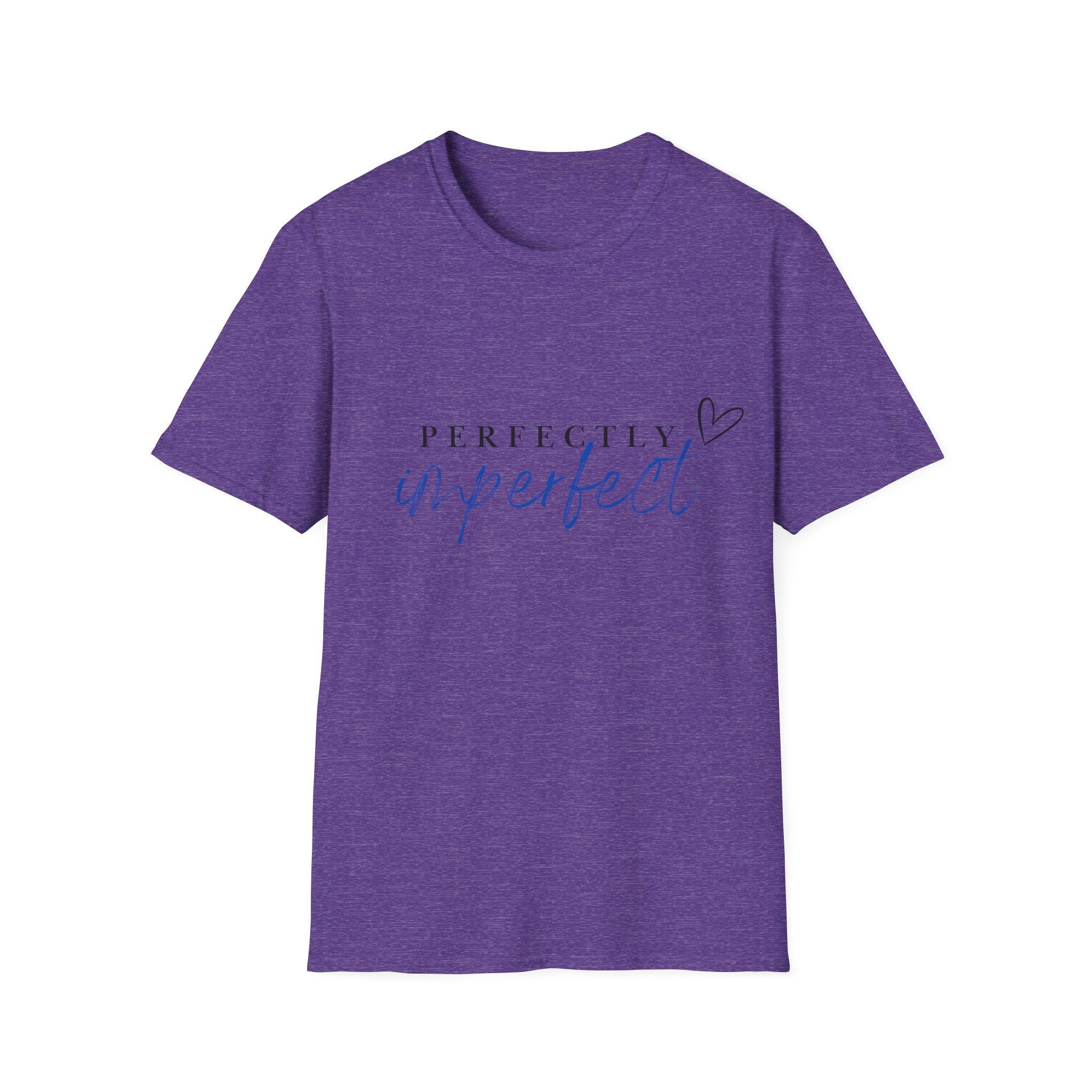 Perfectly Imperfect T‑Shirt — Inspirational Script Tee with Heart