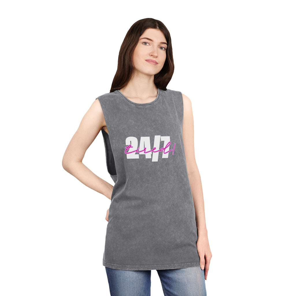 Tank Top — 24/7 Tired Retro Stonewash Muscle Tank