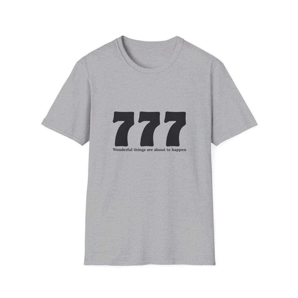777 Lucky Number T-Shirt — Positive Vibes Graphic Tee