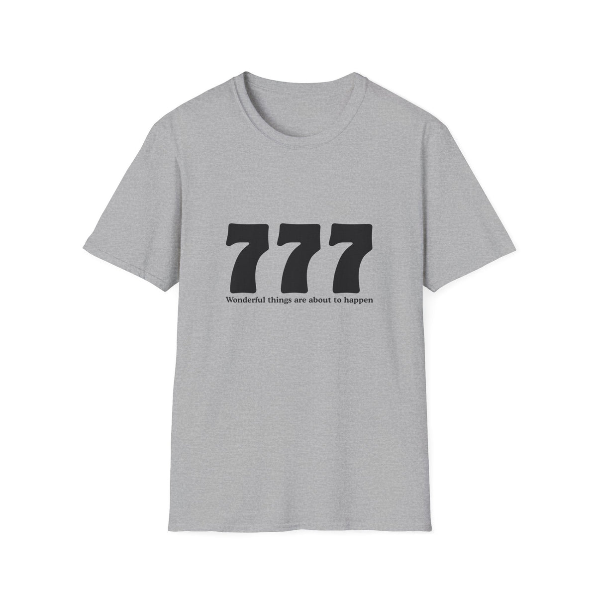 777 Lucky Number T-Shirt — Positive Vibes Graphic Tee