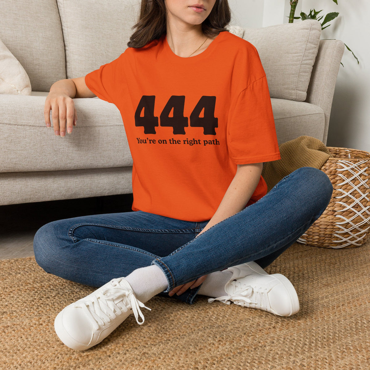444 "You’re On The Right Path" T‑Shirt — Spiritual Numerology Tee