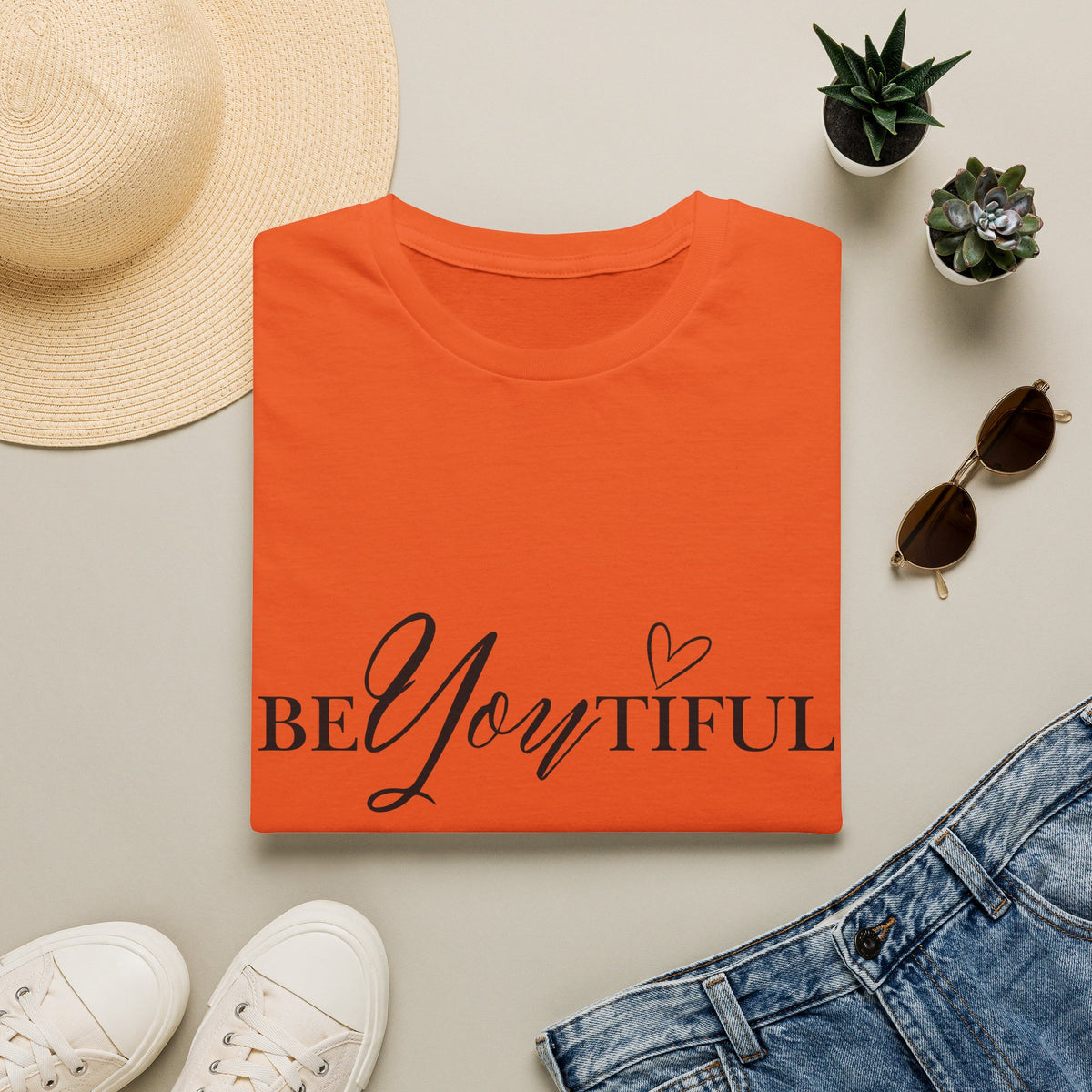 BeYoutiful Graphic Tee — 'BeYoutiful' Inspirational Women's T-Shirt