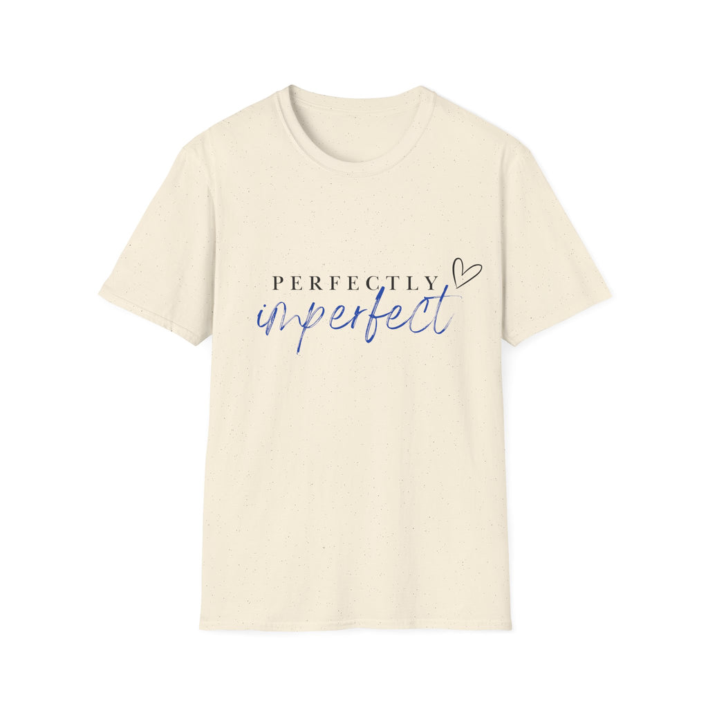 Perfectly Imperfect T‑Shirt — Inspirational Script Tee with Heart