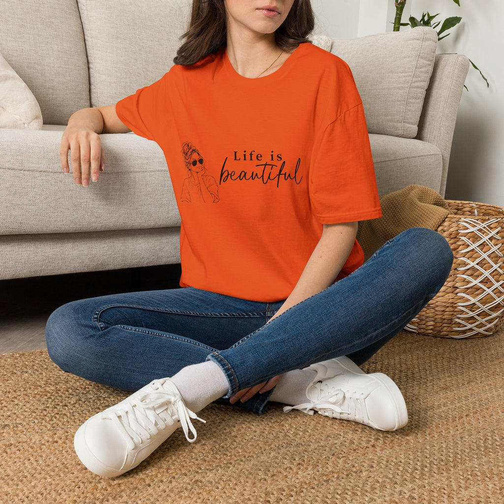 Life Is Beautiful Tee — Woman Graphic T‑Shirt