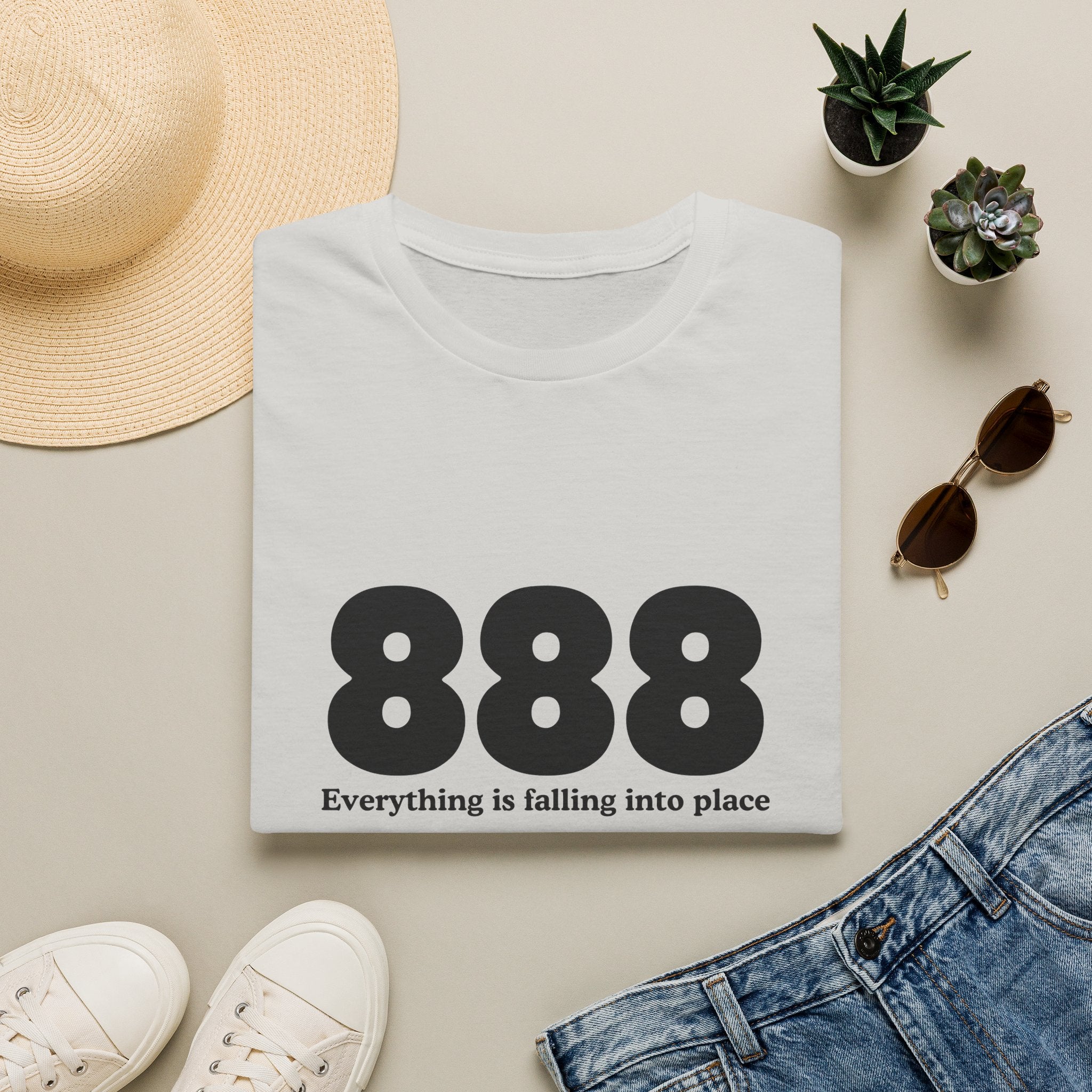 888 T-Shirt — "Everything is falling into place" Inspirational Numerology Tee