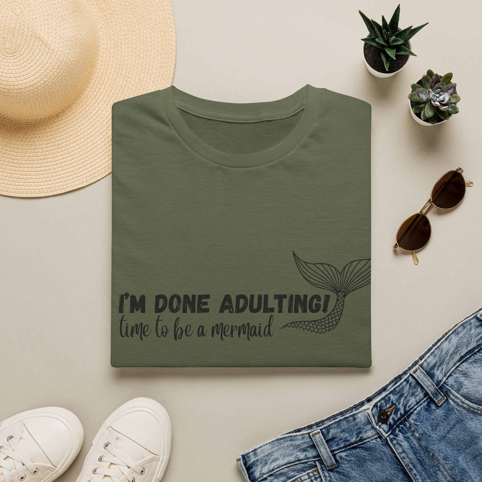I'm Done Adulting! Time To Be A Mermaid T-Shirt