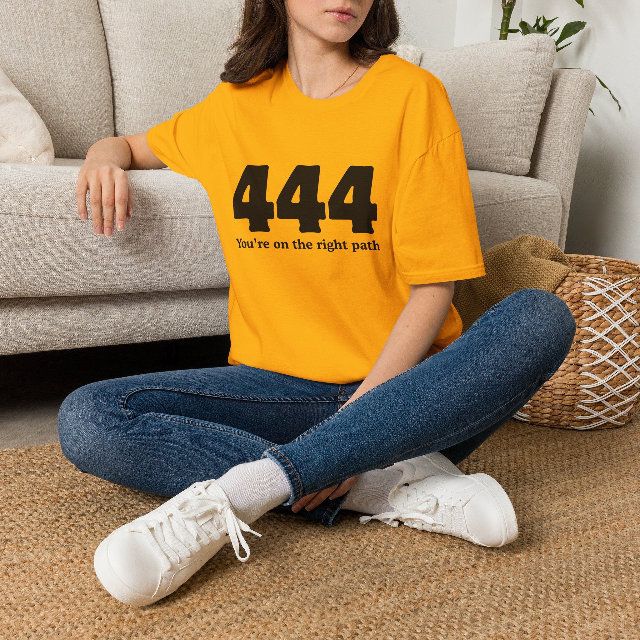 444 "You’re On The Right Path" T‑Shirt — Spiritual Numerology Tee