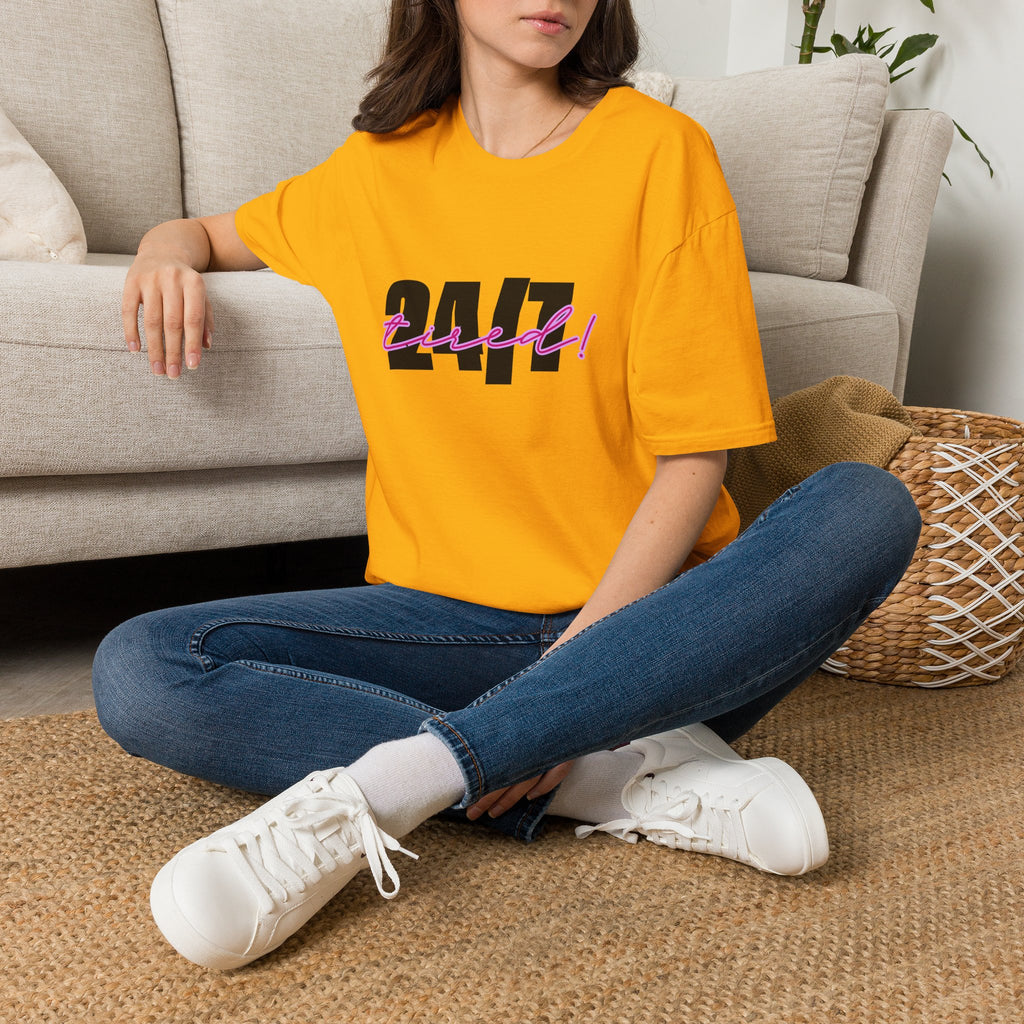 T-Shirt — "24/7 Tired" Graphic Tee