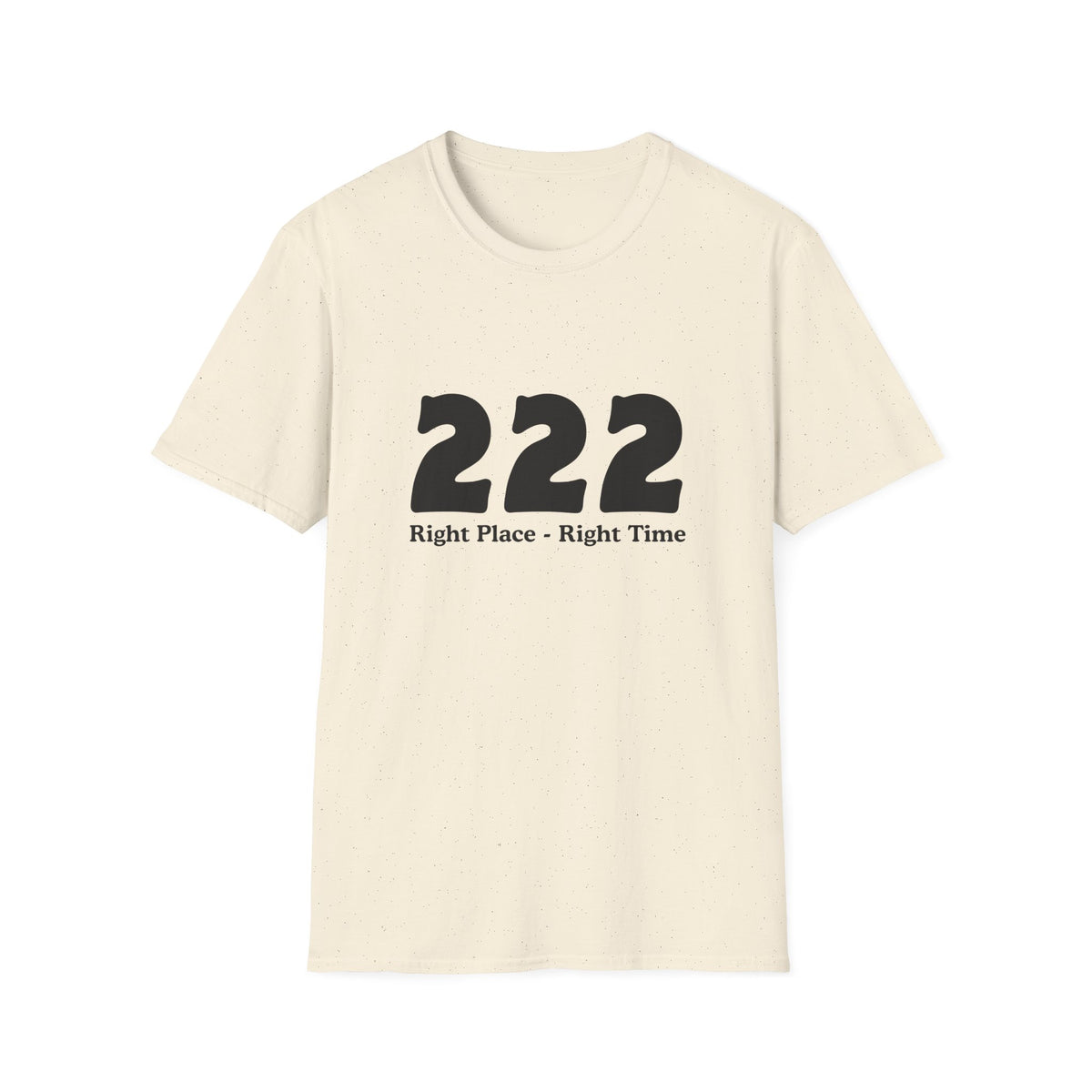 222 Right Place Right Time T-Shirt — Angel Number 222 Spiritual Tee