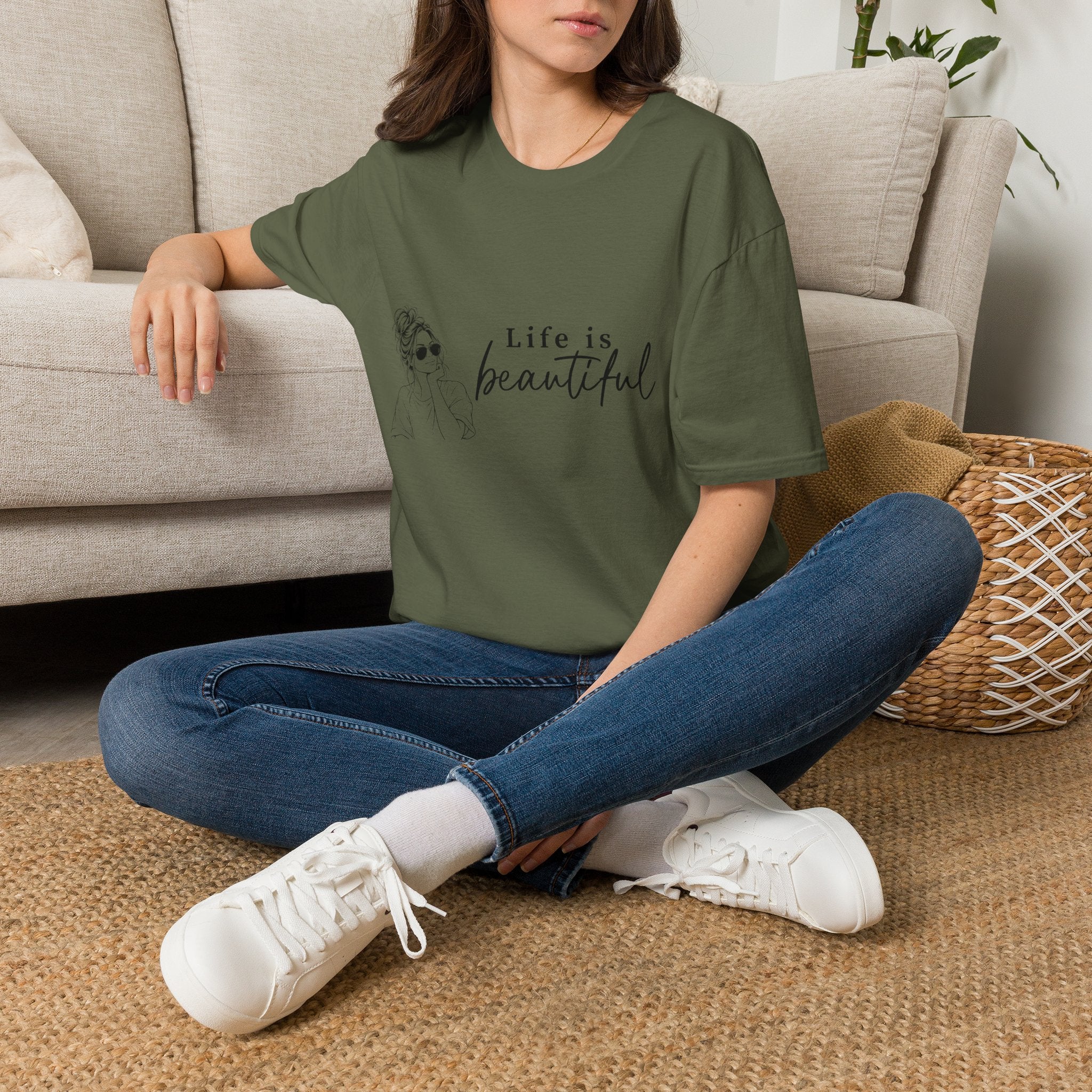Life Is Beautiful Tee — Woman Graphic T‑Shirt