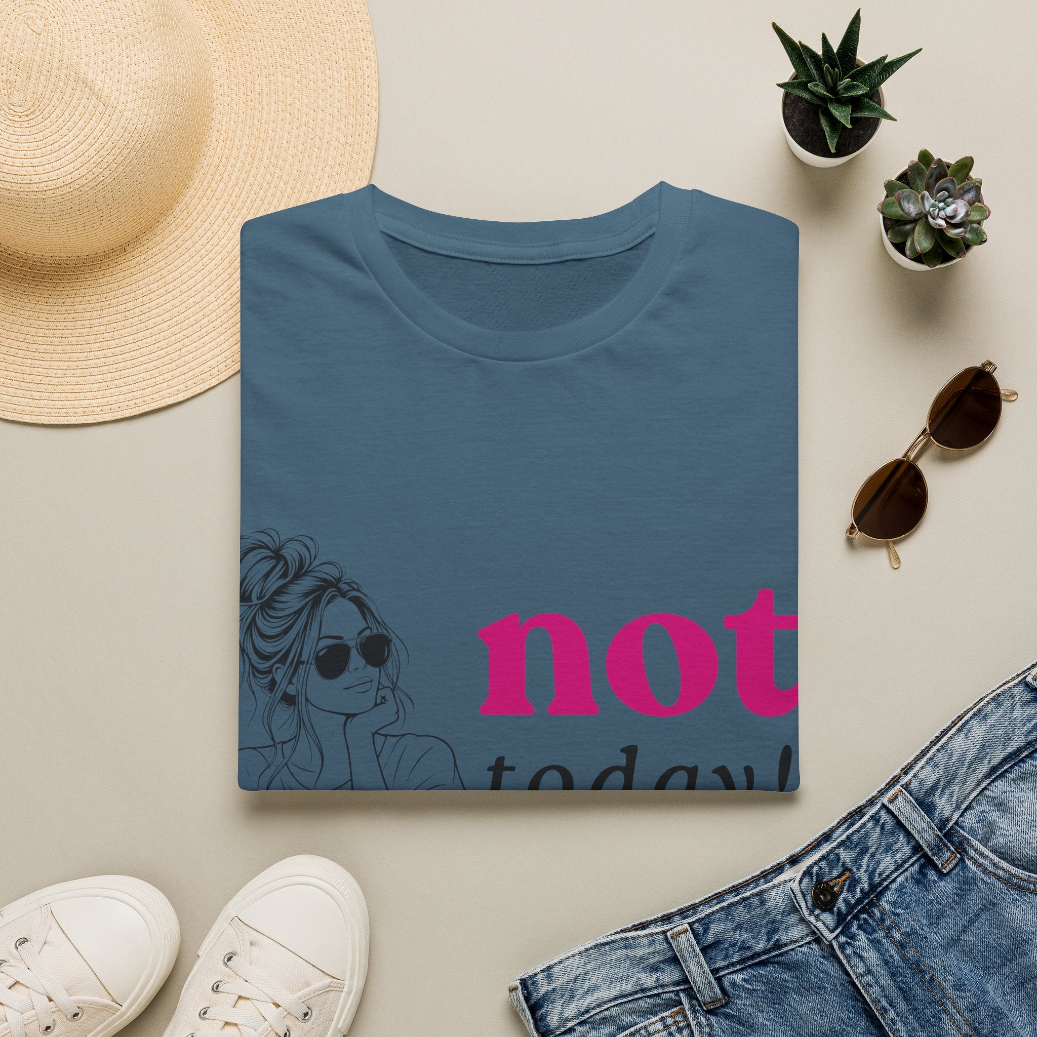 Not Today T‑Shirt — Funny Casual Graphic Tee for Relaxed Vibes