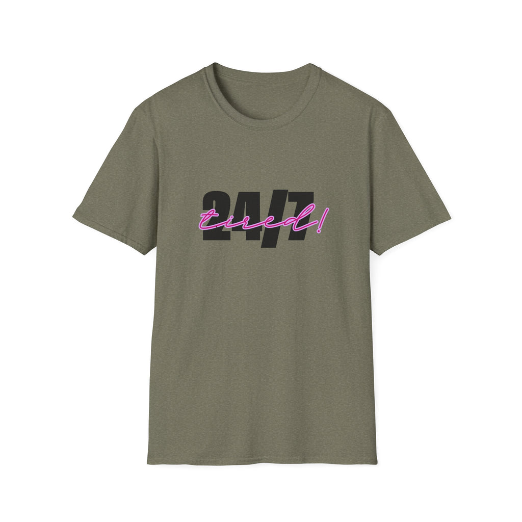 T-Shirt — "24/7 Tired" Graphic Tee
