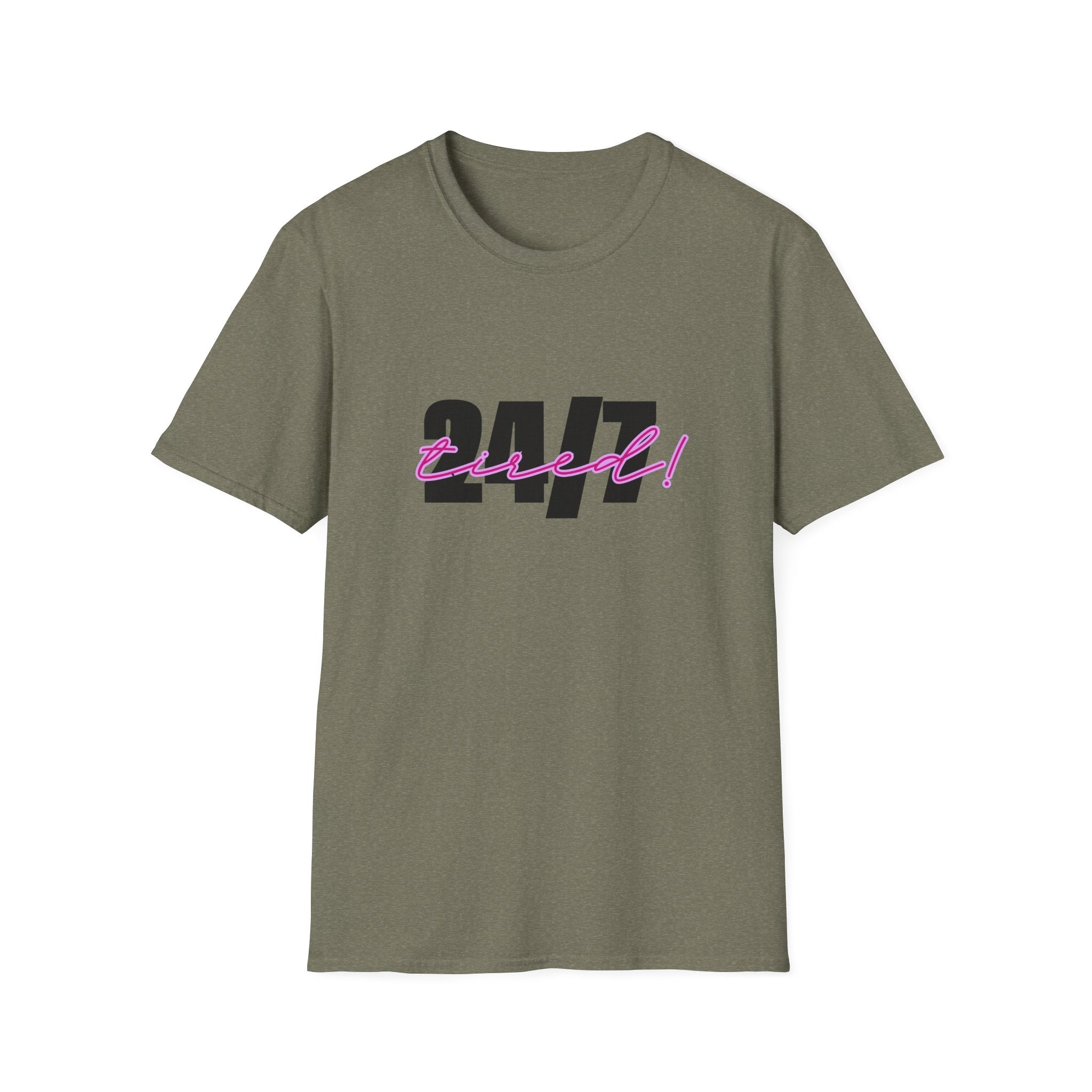 T-Shirt — "24/7 Tired" Graphic Tee