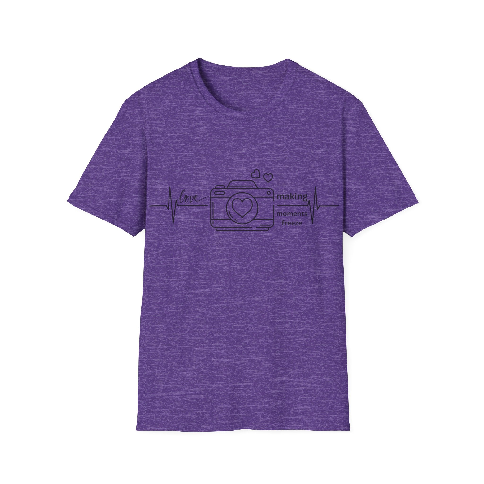 Photography Lover T-Shirt — “Love Making Moments Freeze” Camera Graphic Tee