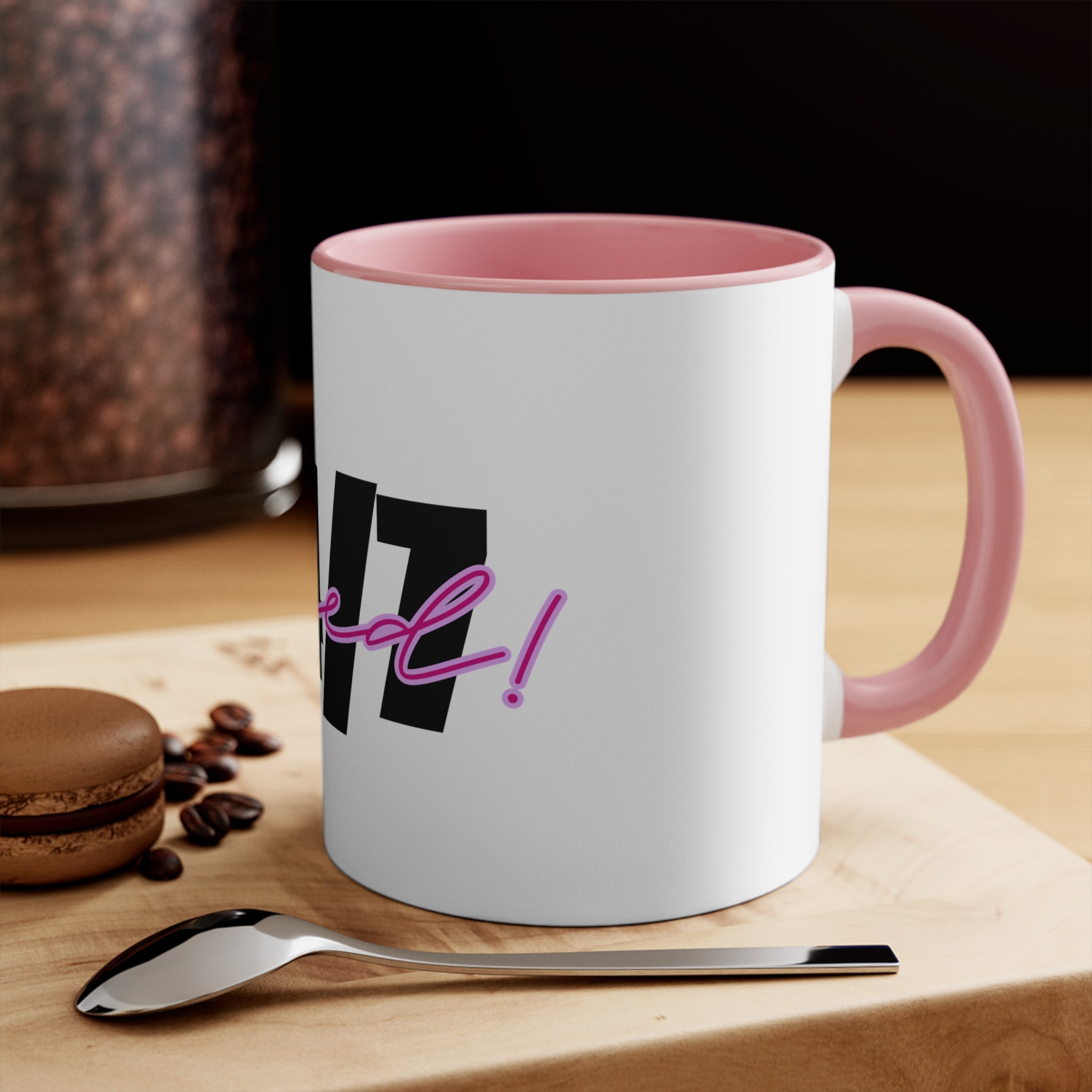 24/7 Tired Coffee Mug — Retro Script Accent 11oz