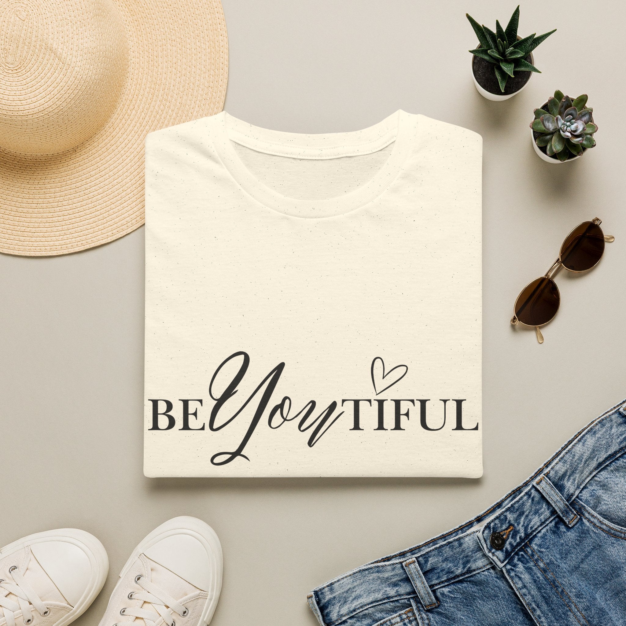 BeYoutiful Graphic Tee — 'BeYoutiful' Inspirational Women's T-Shirt