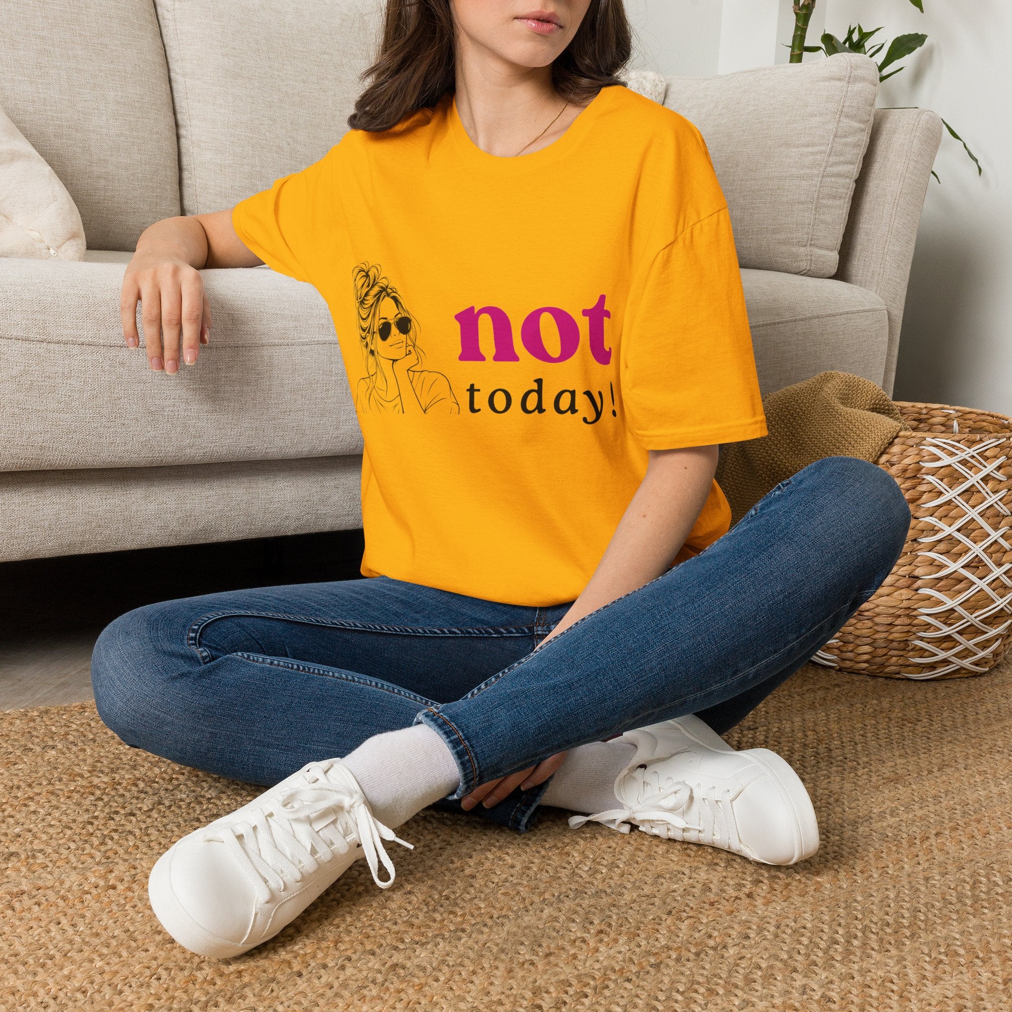Not Today T‑Shirt — Funny Casual Graphic Tee for Relaxed Vibes
