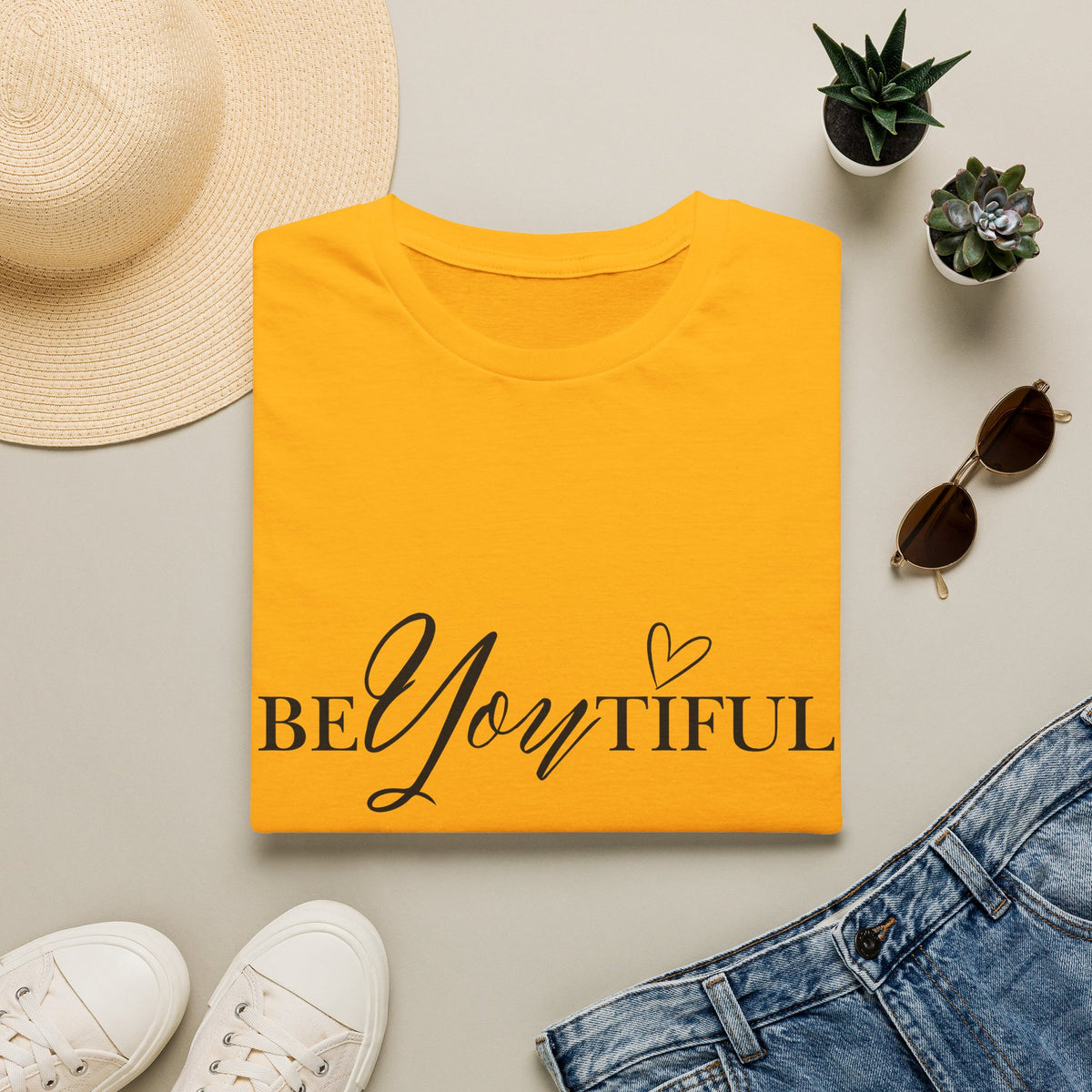 BeYoutiful Graphic Tee — 'BeYoutiful' Inspirational Women's T-Shirt