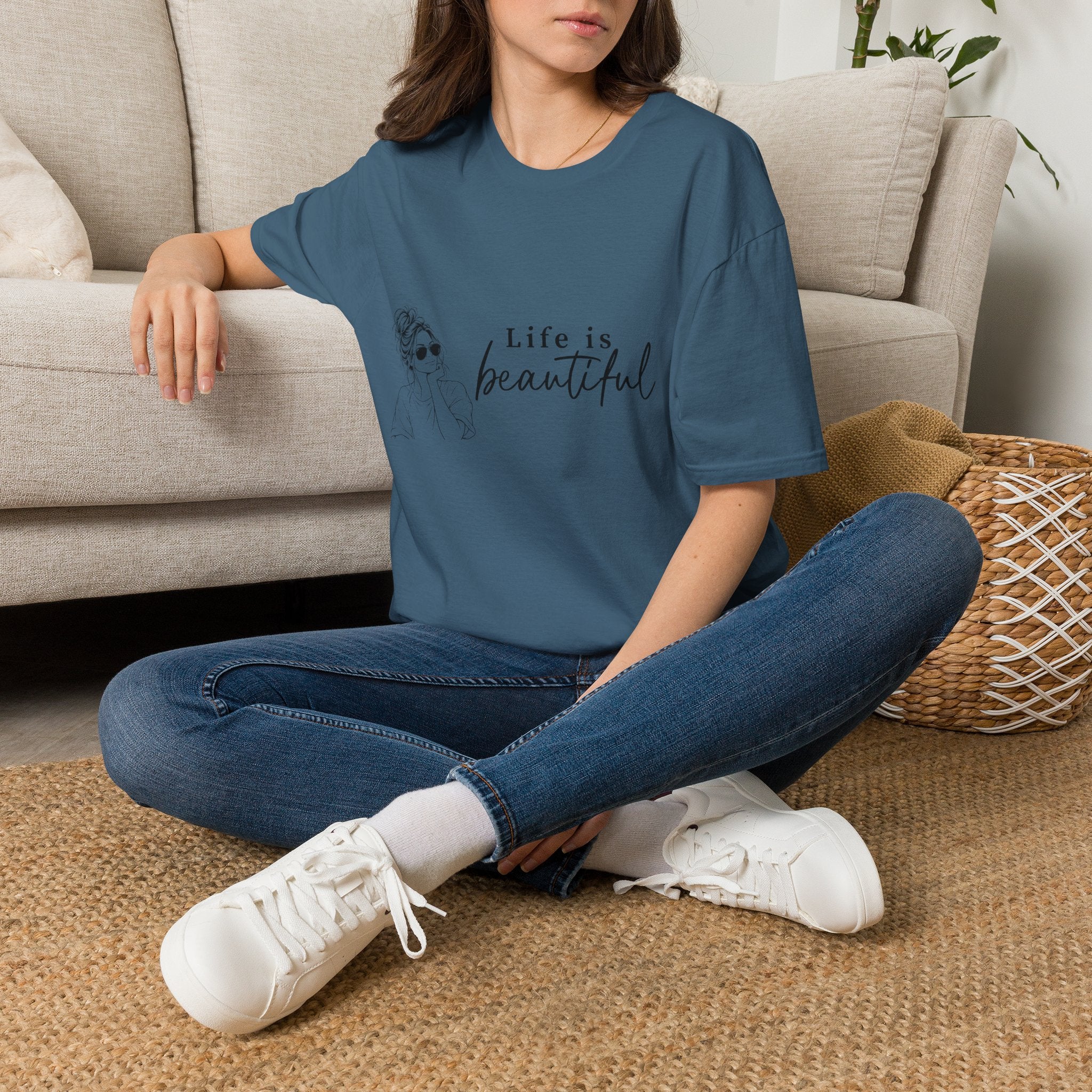 Life Is Beautiful Tee — Woman Graphic T‑Shirt