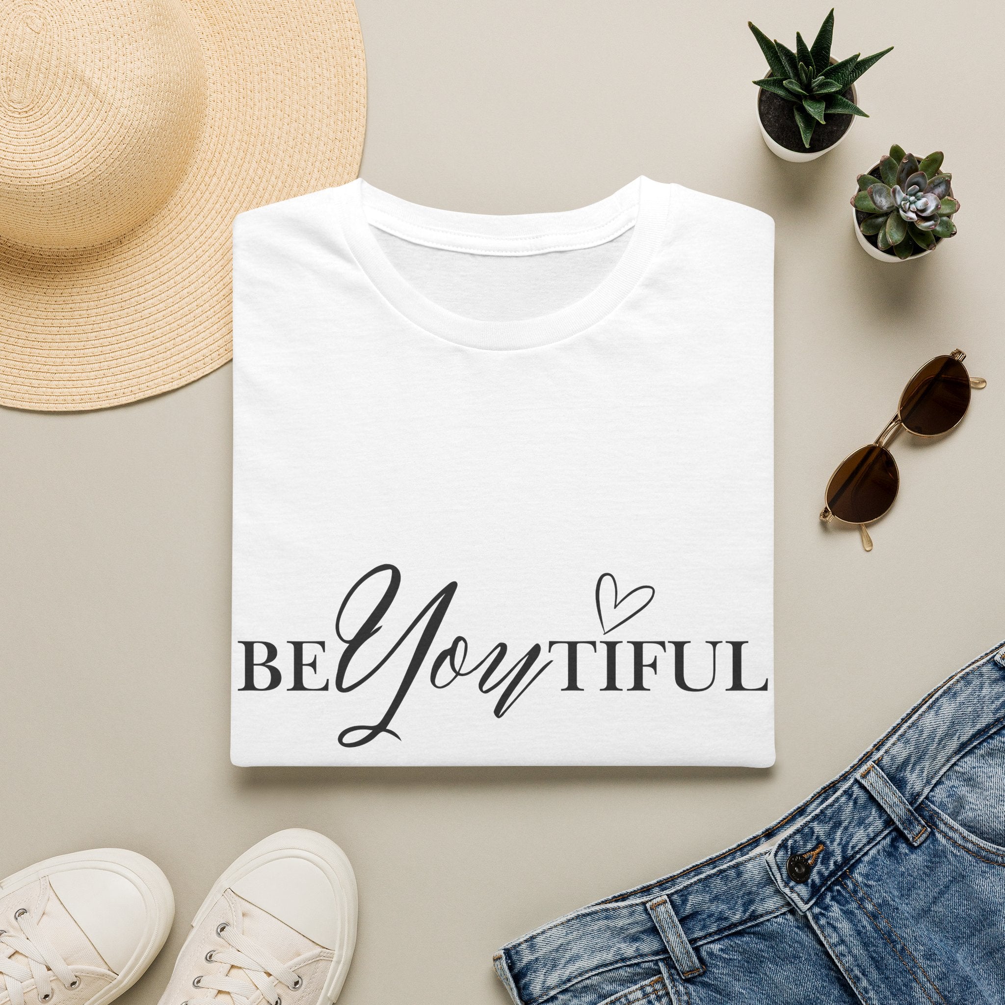 BeYoutiful Graphic Tee — 'BeYoutiful' Inspirational Women's T-Shirt