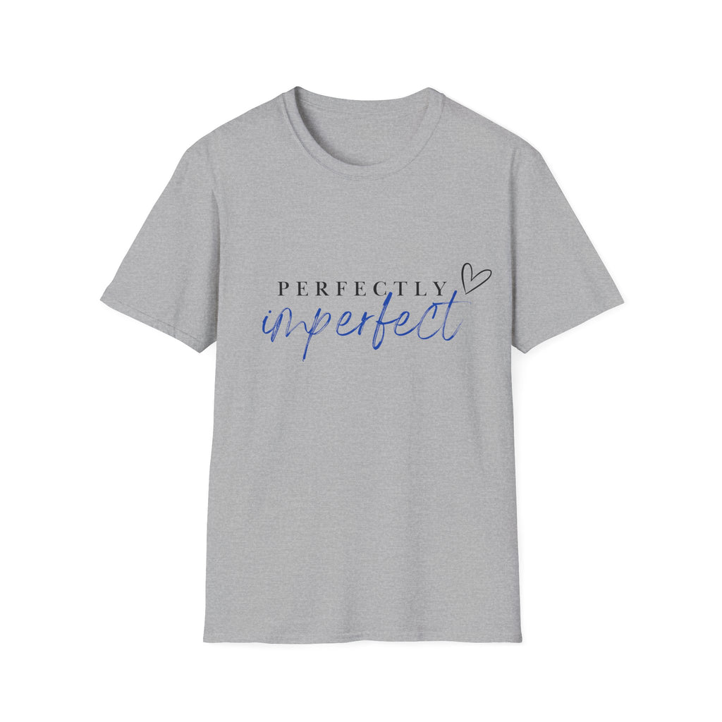 Perfectly Imperfect T‑Shirt — Inspirational Script Tee with Heart
