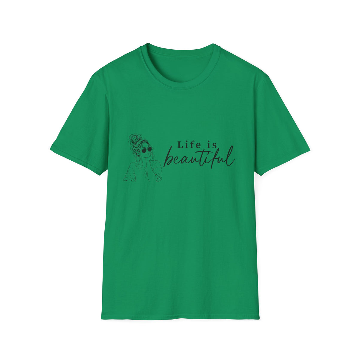Life Is Beautiful Tee — Woman Graphic T‑Shirt