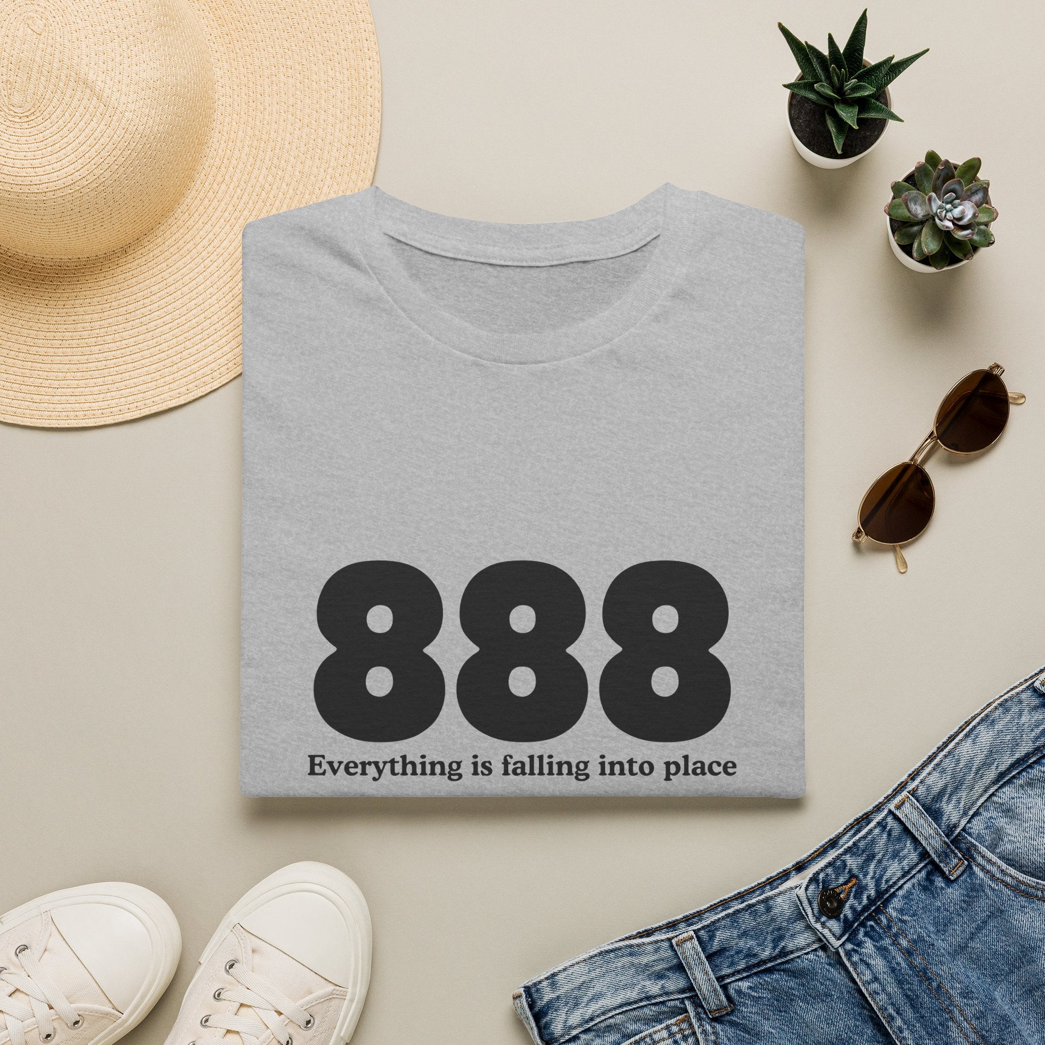 888 T-Shirt — "Everything is falling into place" Inspirational Numerology Tee