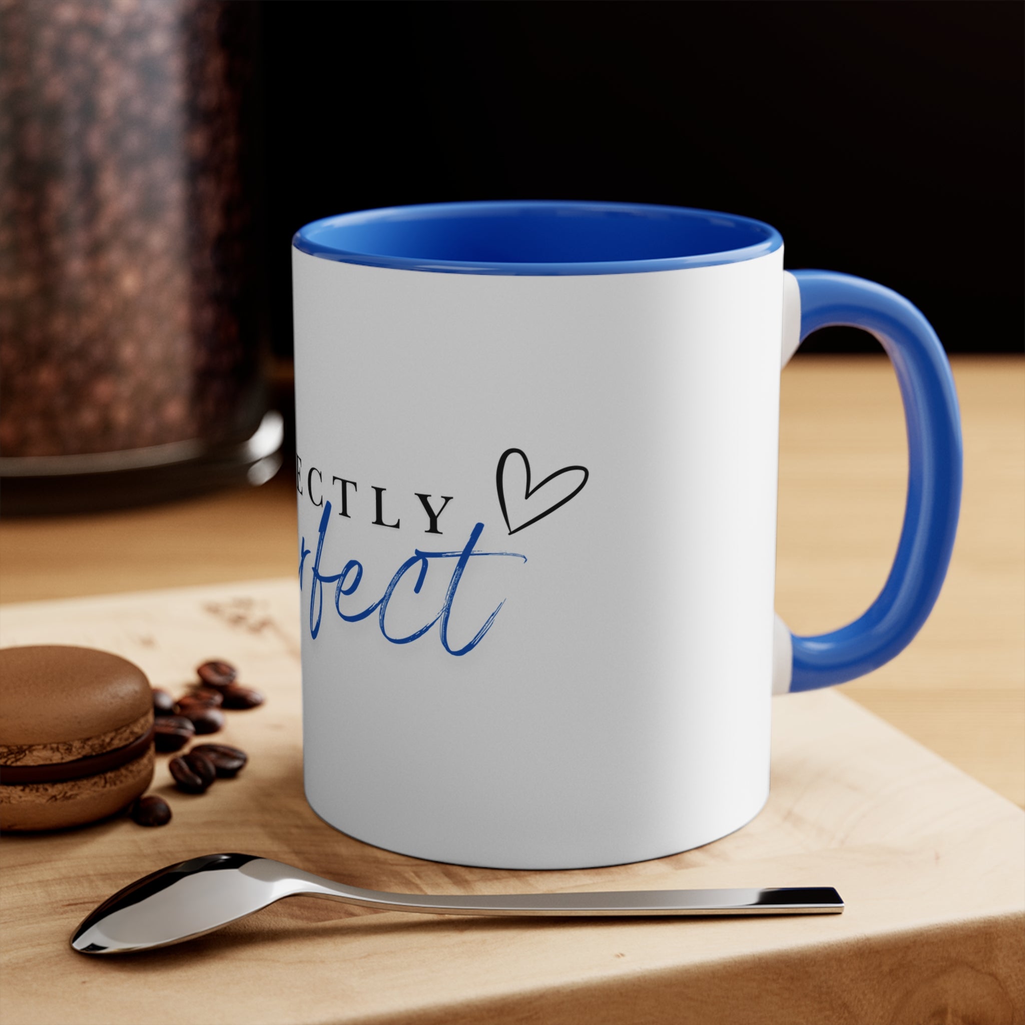 Perfectly Imperfect Accent Mug — Inspirational 11oz Coffee Cup