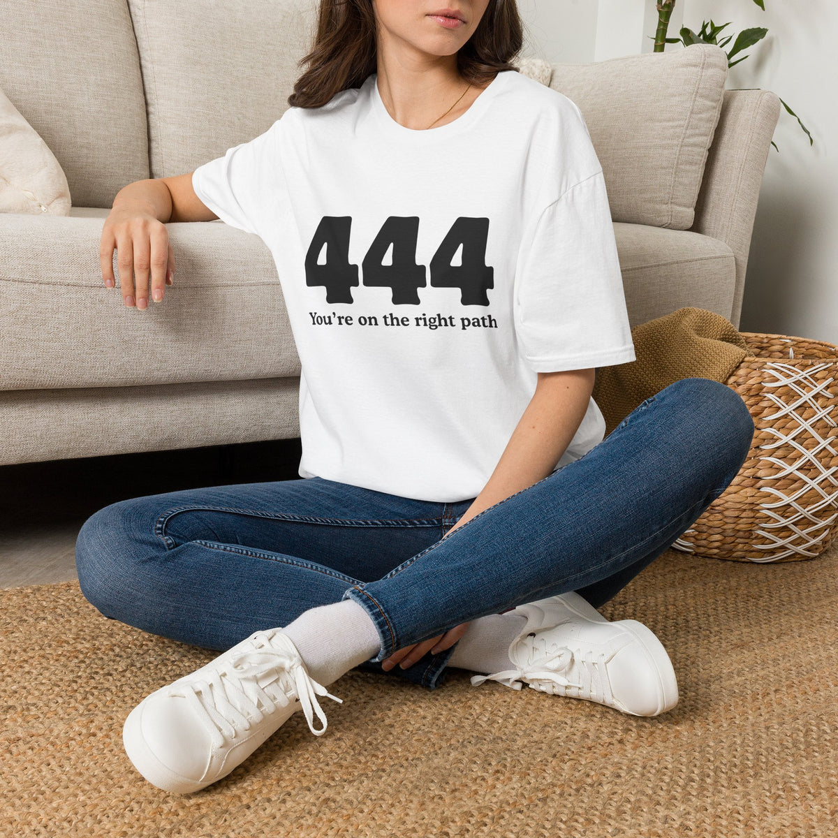 444 "You’re On The Right Path" T‑Shirt — Spiritual Numerology Tee