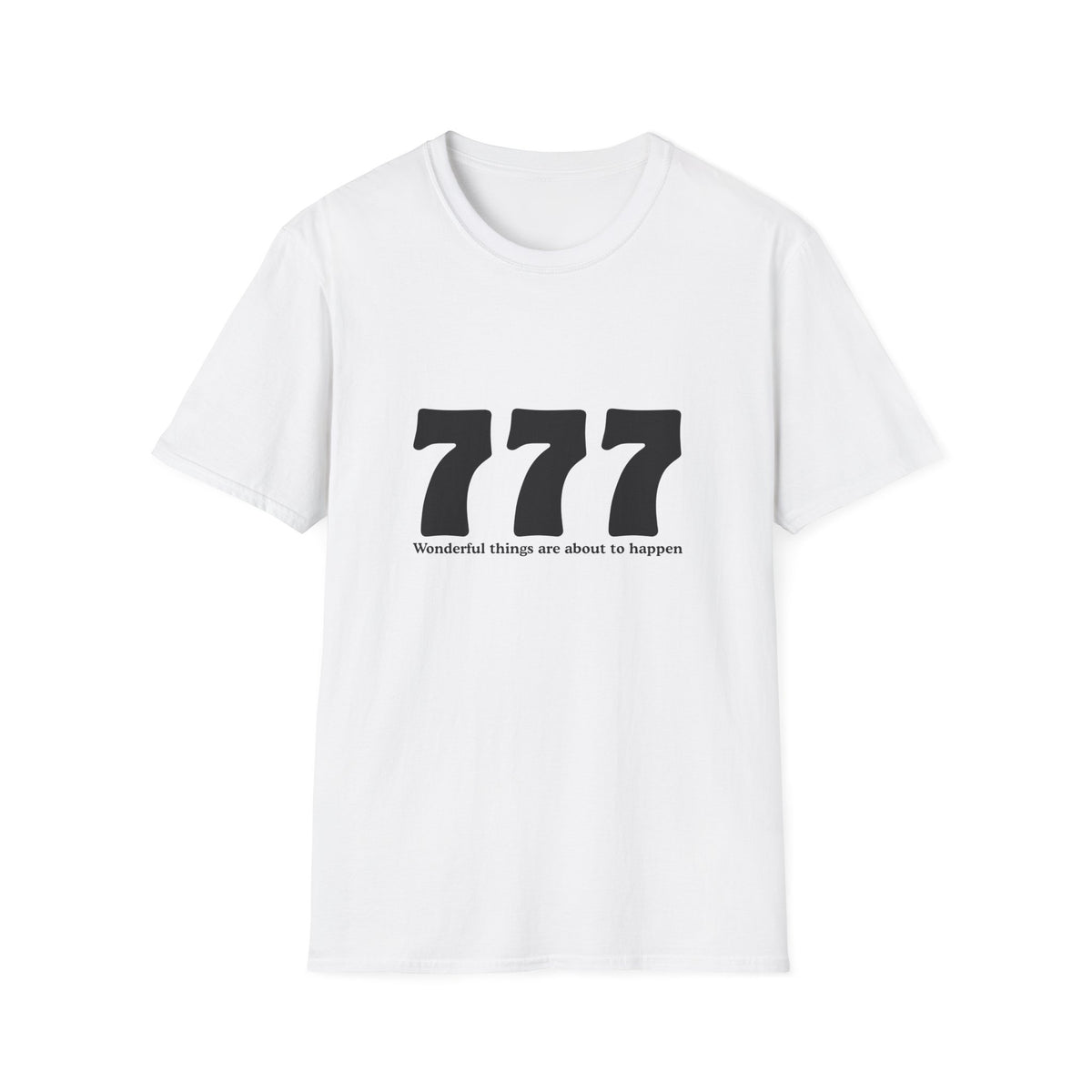 777 Lucky Number T-Shirt — Positive Vibes Graphic Tee