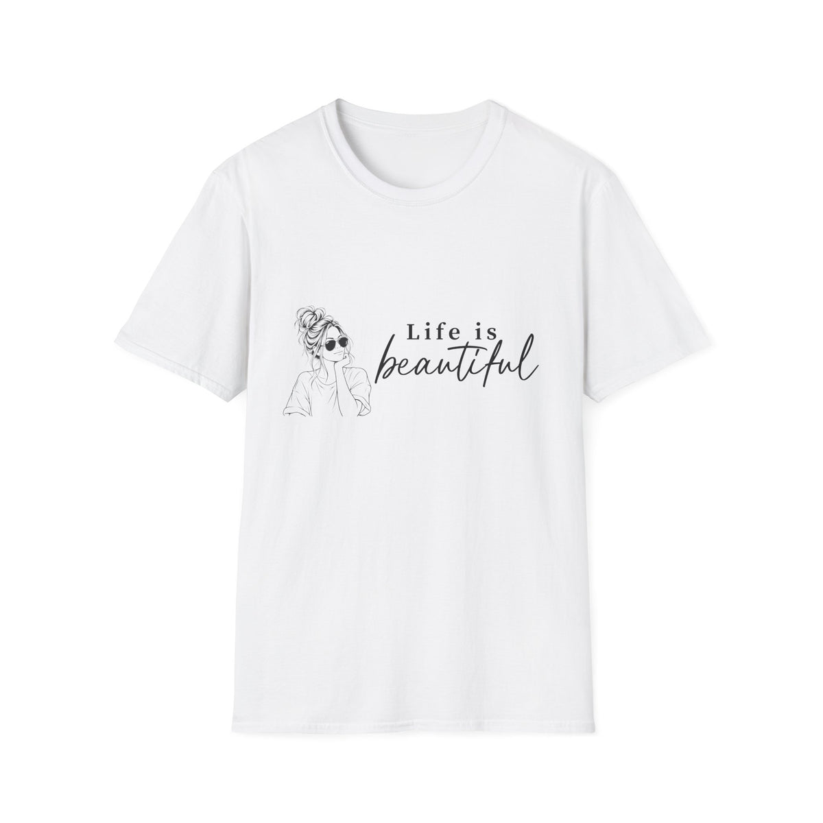 Life Is Beautiful Tee — Woman Graphic T‑Shirt
