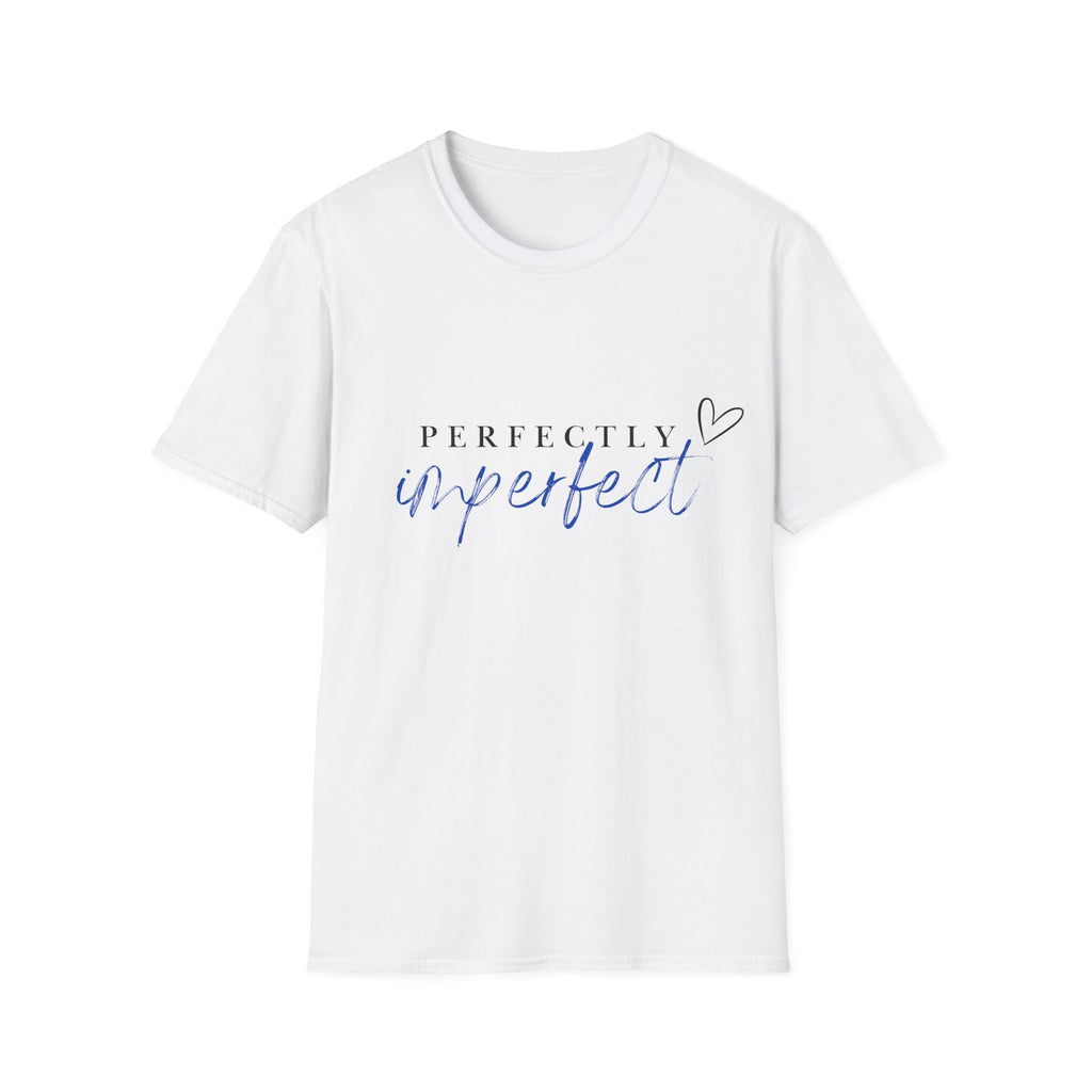 Perfectly Imperfect T‑Shirt — Inspirational Script Tee with Heart