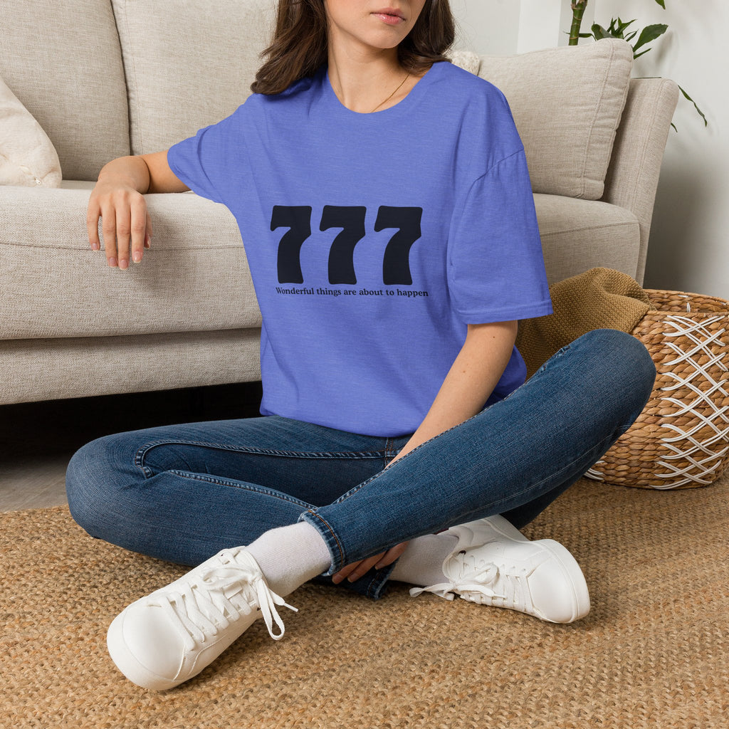 777 Lucky Number T-Shirt — Positive Vibes Graphic Tee