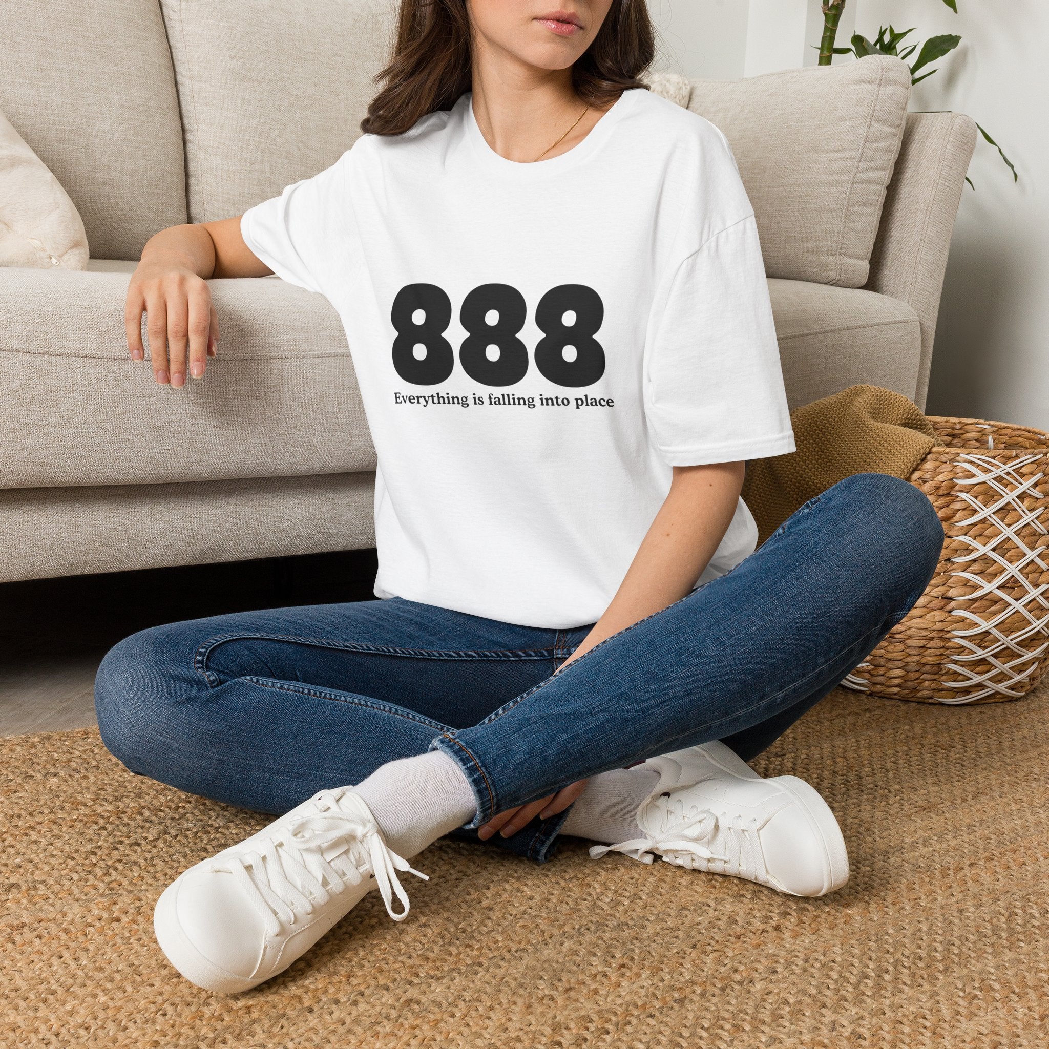 888 T-Shirt — "Everything is falling into place" Inspirational Numerology Tee