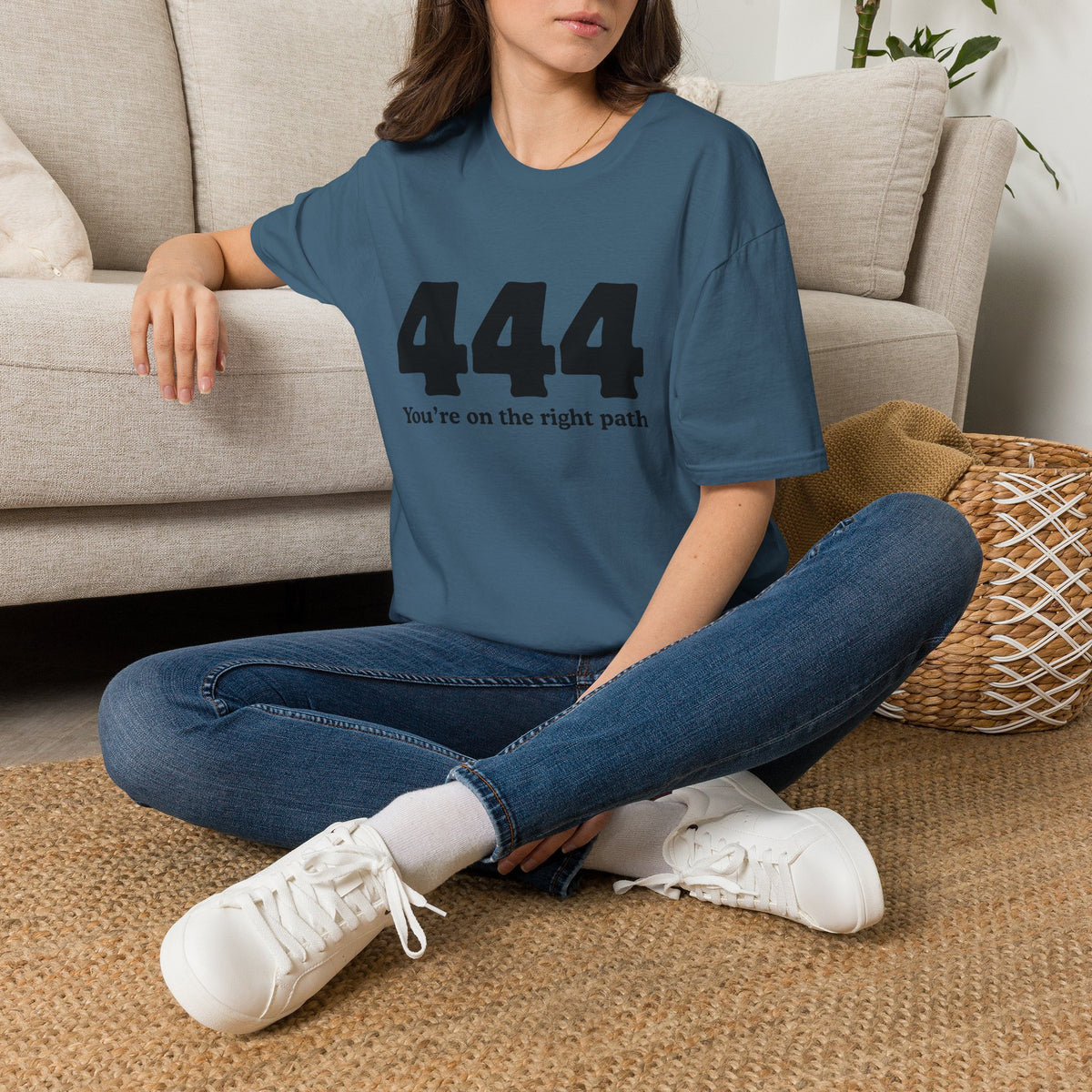 444 "You’re On The Right Path" T‑Shirt — Spiritual Numerology Tee