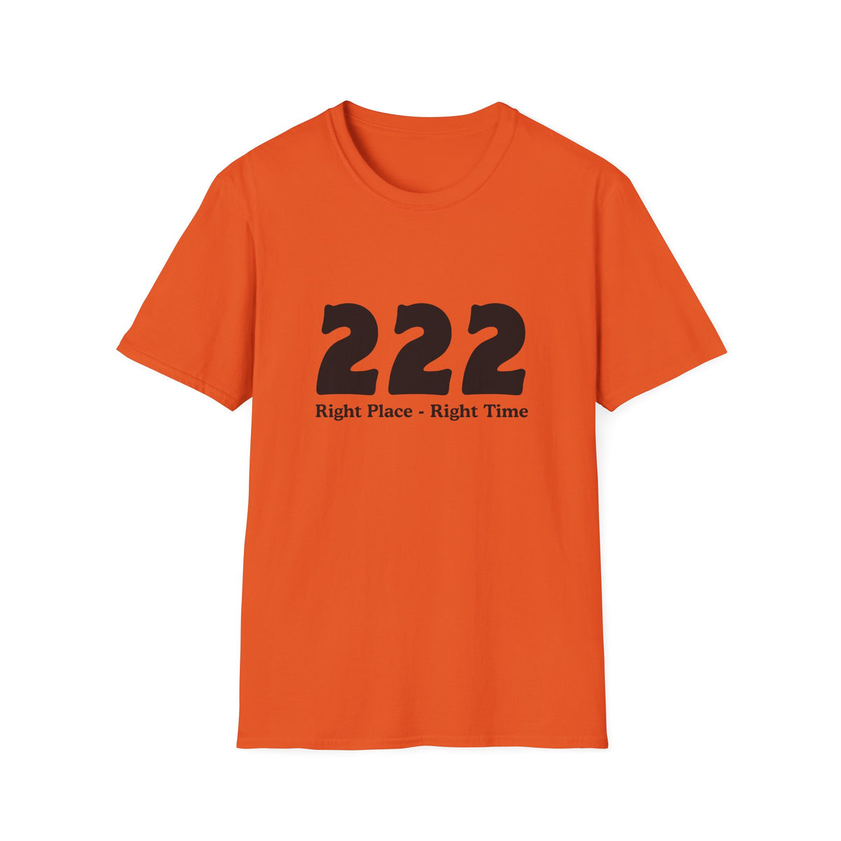 222 Right Place Right Time T-Shirt — Angel Number 222 Spiritual Tee