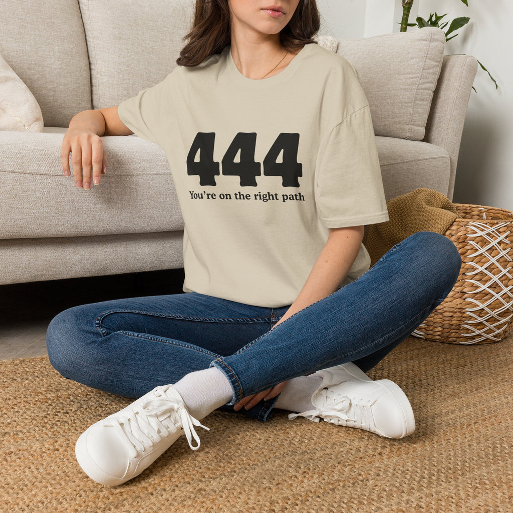 444 "You’re On The Right Path" T‑Shirt — Spiritual Numerology Tee