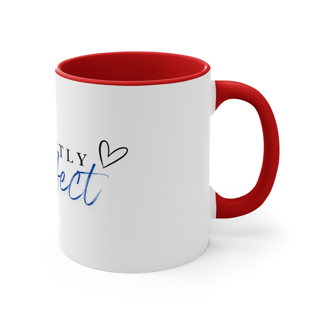 Perfectly Imperfect Accent Mug — Inspirational 11oz Coffee Cup