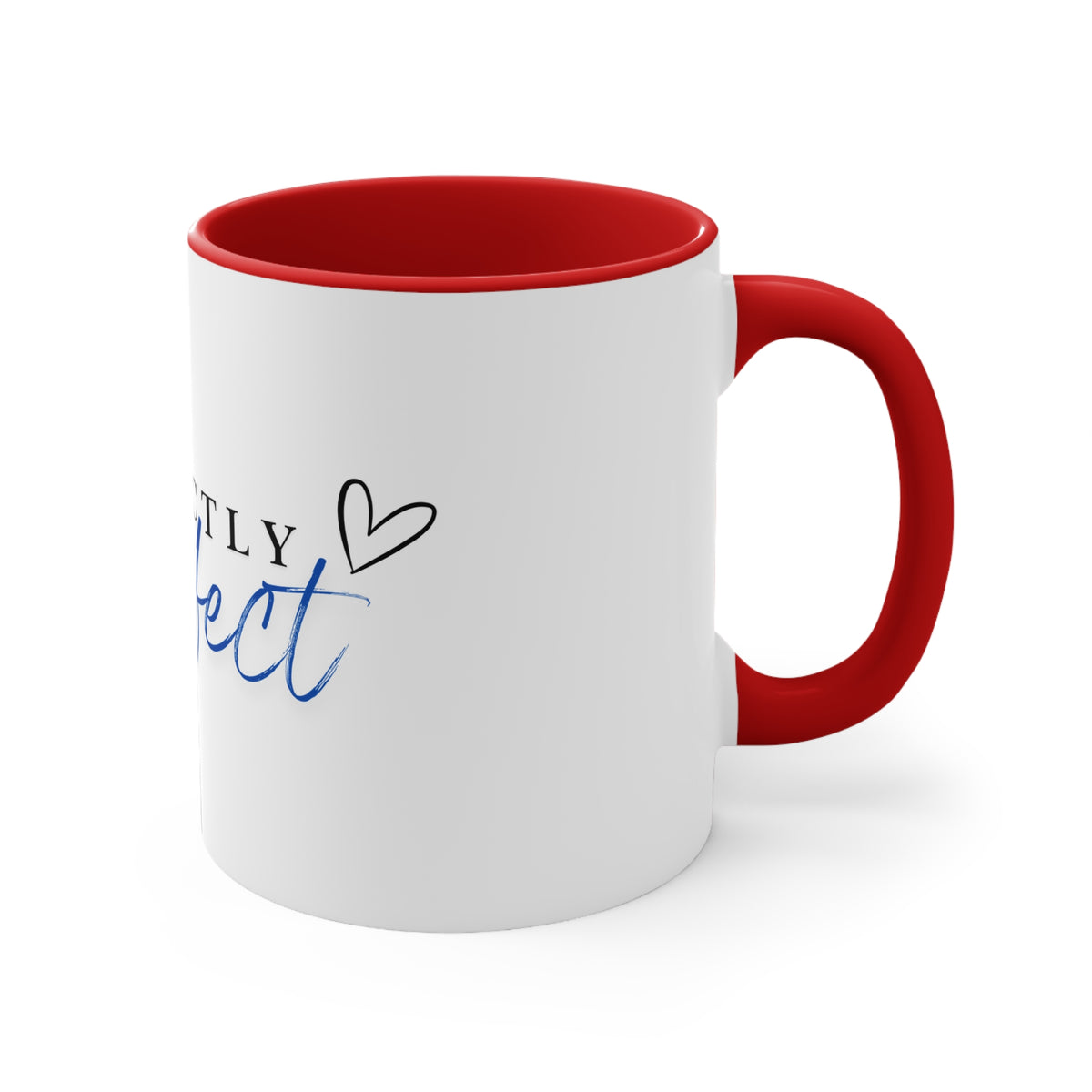 Perfectly Imperfect Accent Mug — Inspirational 11oz Coffee Cup