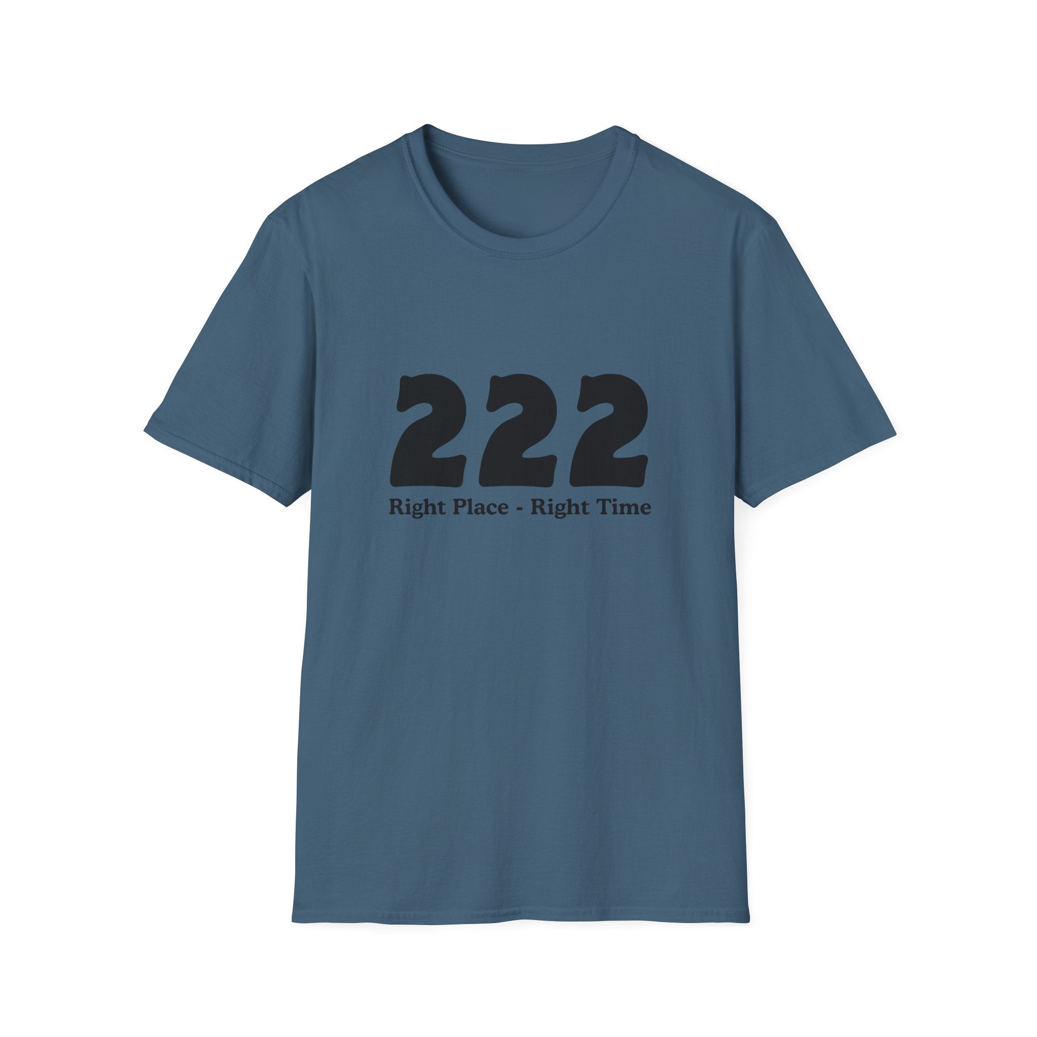 222 Right Place Right Time T-Shirt — Angel Number 222 Spiritual Tee
