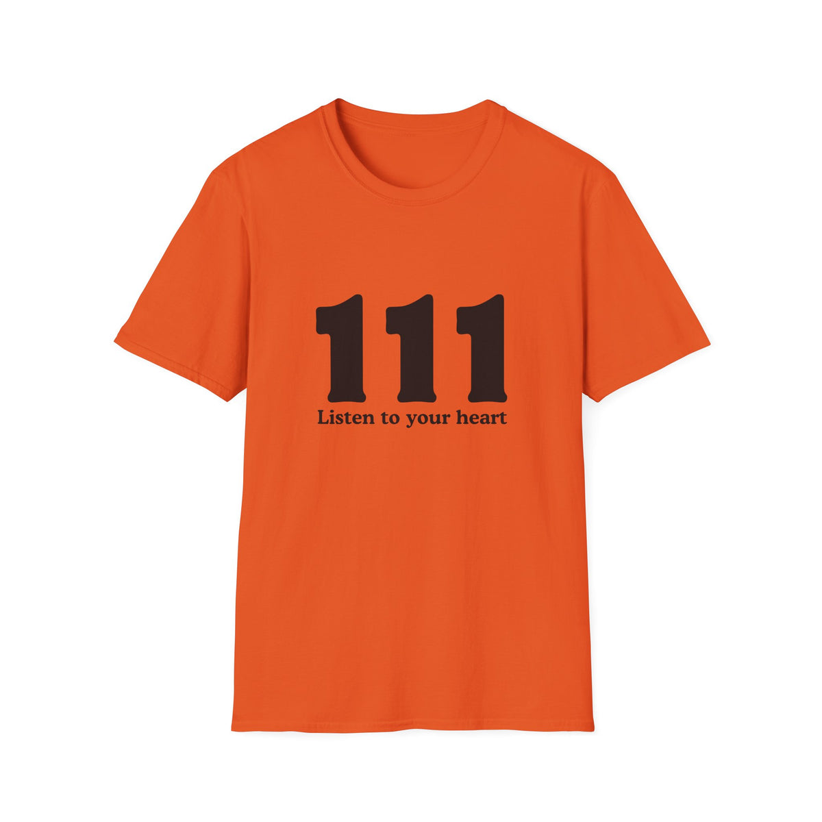 111 Listen to Your Heart T‑Shirt — Angel Number 111 Spiritual Tee