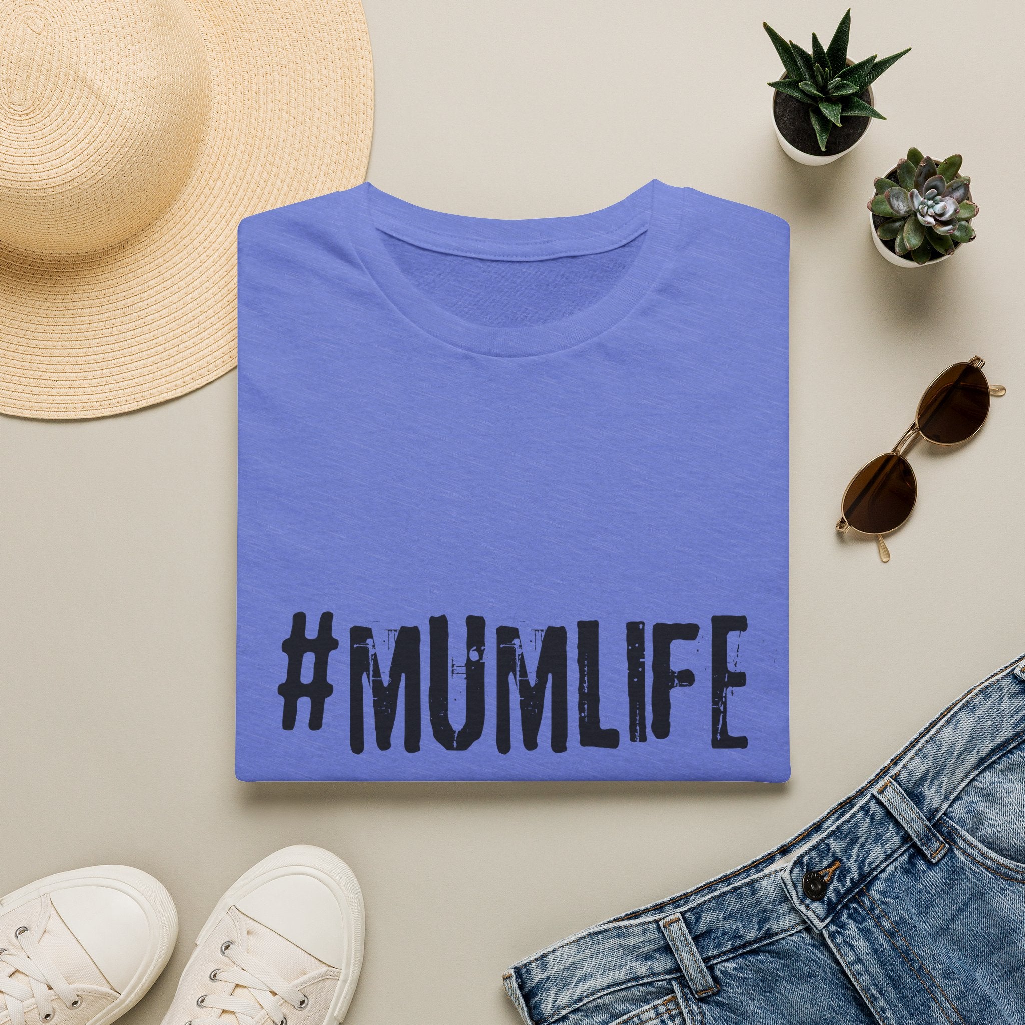 #MumLife T‑Shirt — Funny Mom Graphic Tee for Mother's Day & Everyday Wear