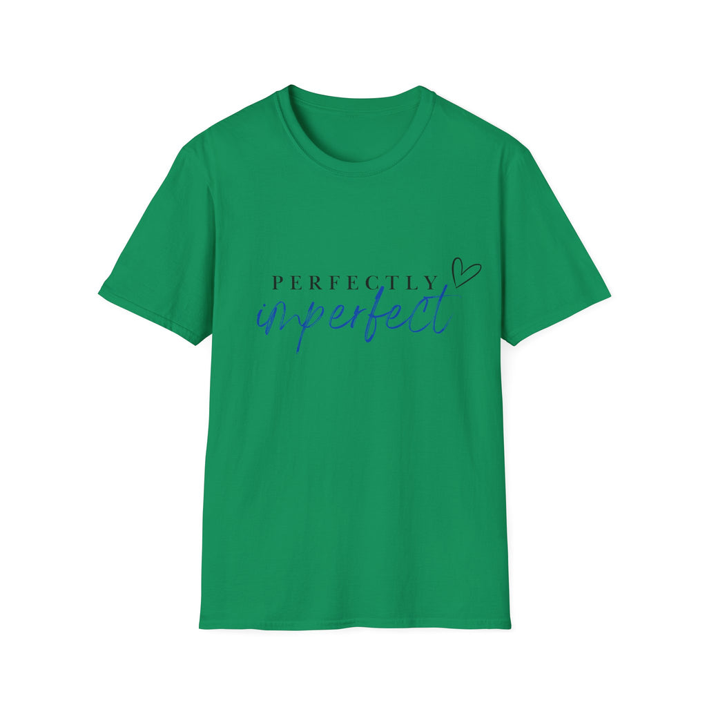 Perfectly Imperfect T‑Shirt — Inspirational Script Tee with Heart