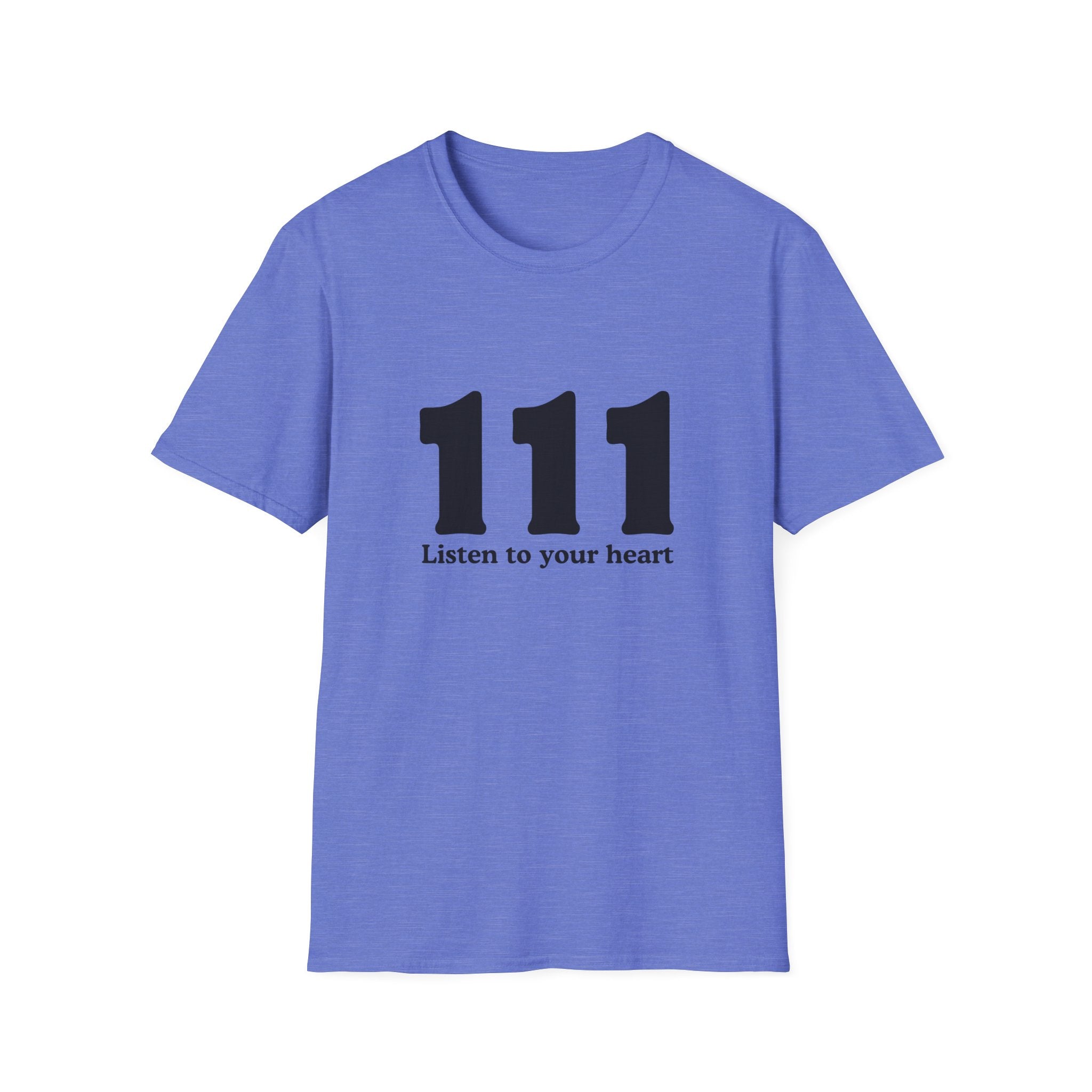 111 Listen to Your Heart T‑Shirt — Angel Number 111 Spiritual Tee