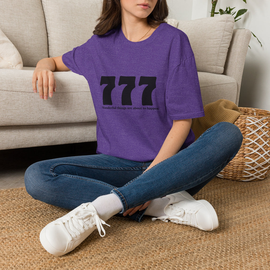 777 Lucky Number T-Shirt — Positive Vibes Graphic Tee