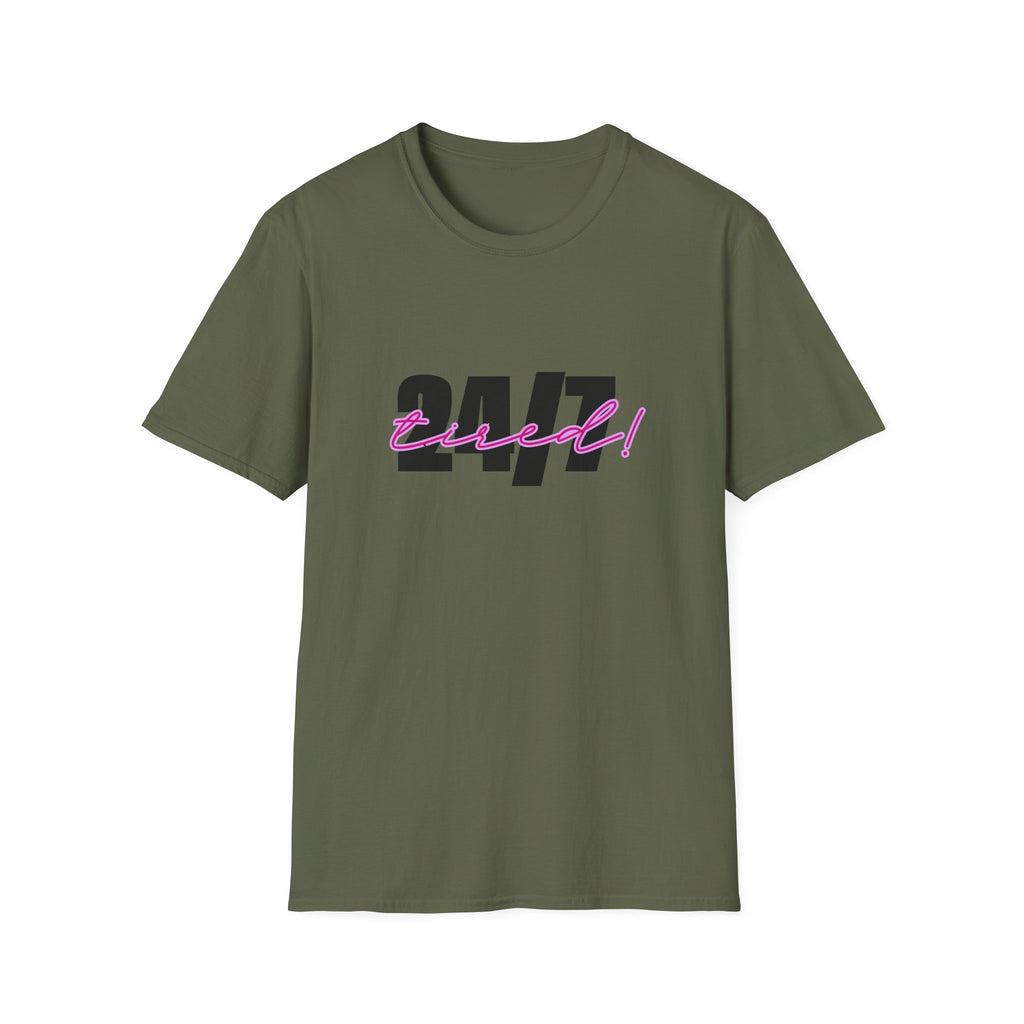 T-Shirt — "24/7 Tired" Graphic Tee