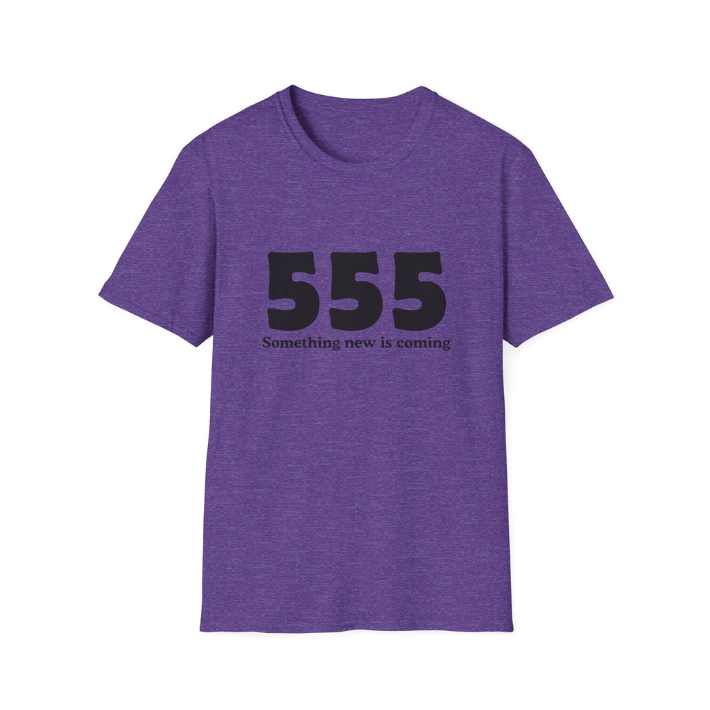 555 T‑Shirt — "Something New Is Coming" Angel Number Tee