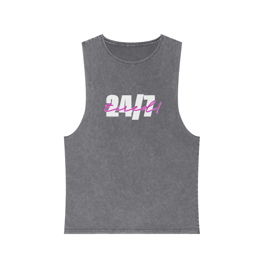 Tank Top — 24/7 Tired Retro Stonewash Muscle Tank