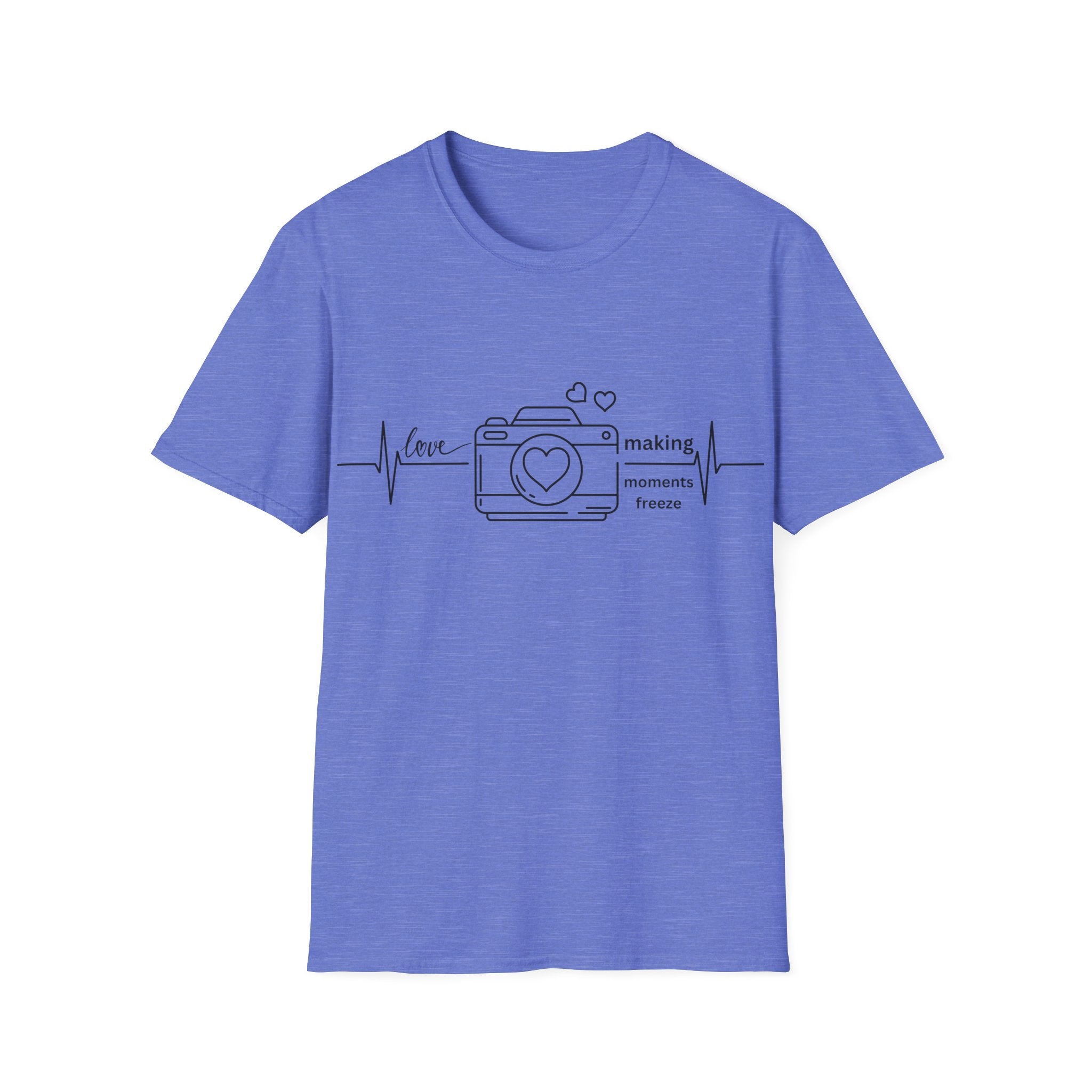Photography Lover T-Shirt — “Love Making Moments Freeze” Camera Graphic Tee