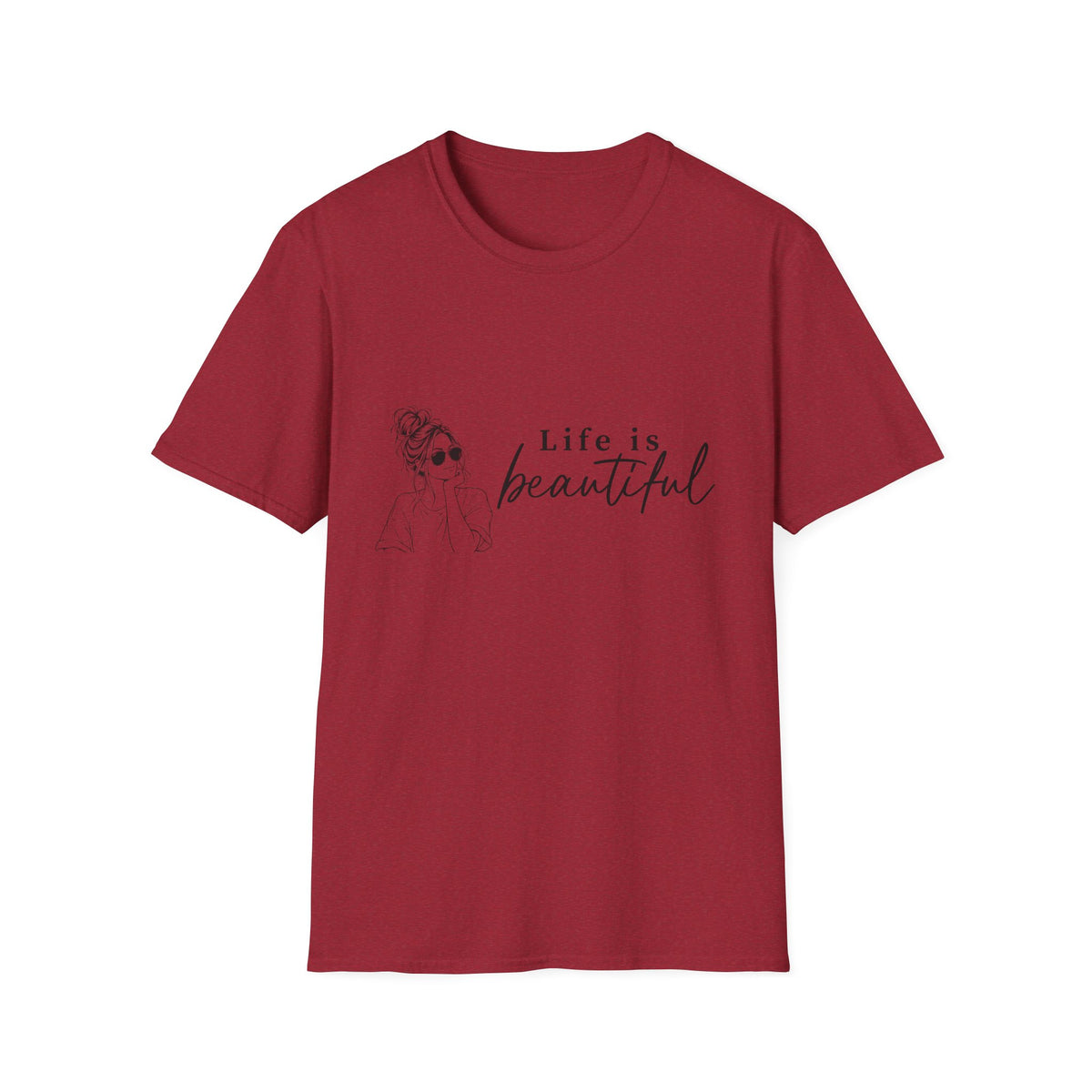 Life Is Beautiful Tee — Woman Graphic T‑Shirt
